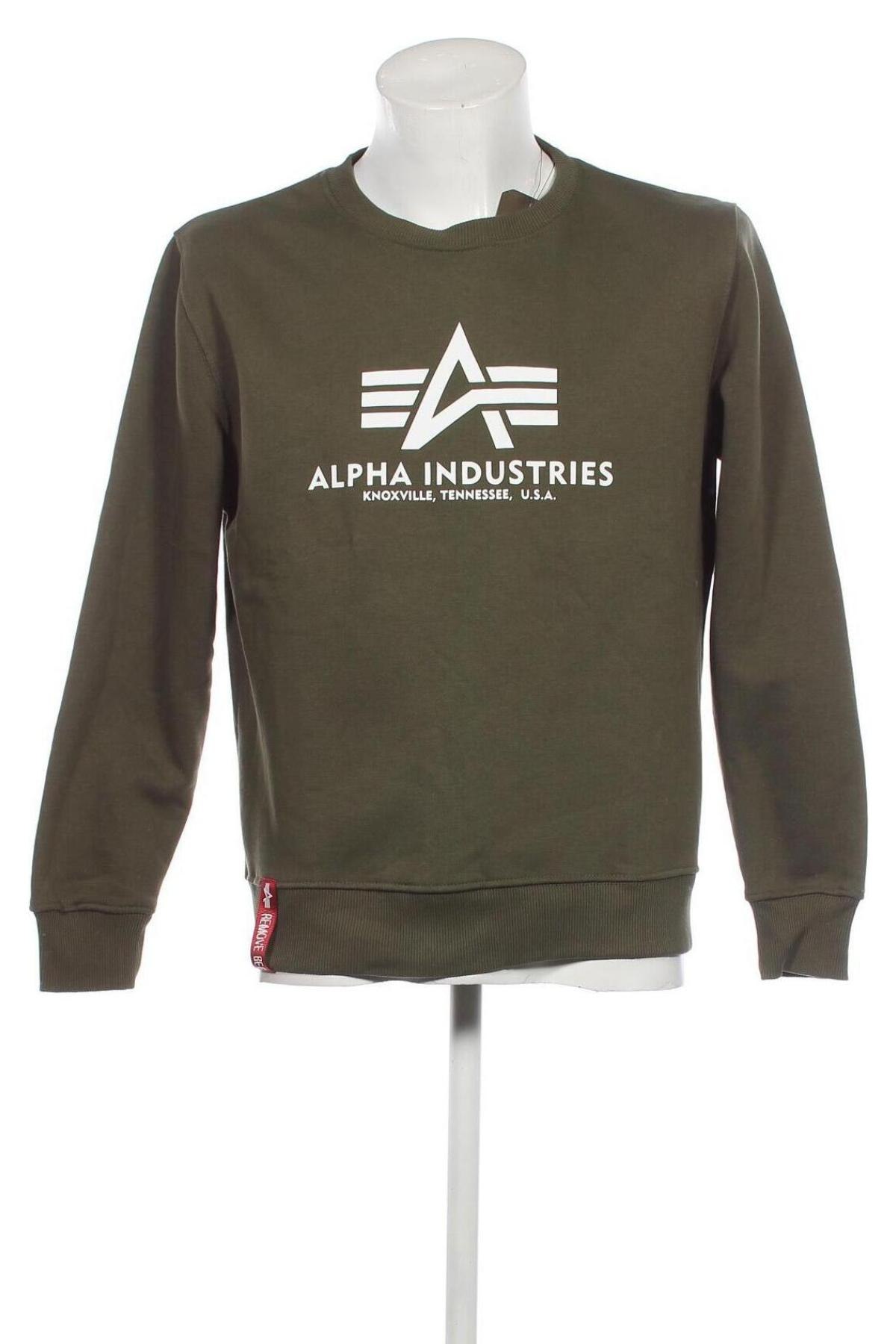 Herren Shirt Alpha Industries, Größe M, Farbe Grün, Preis € 38,38