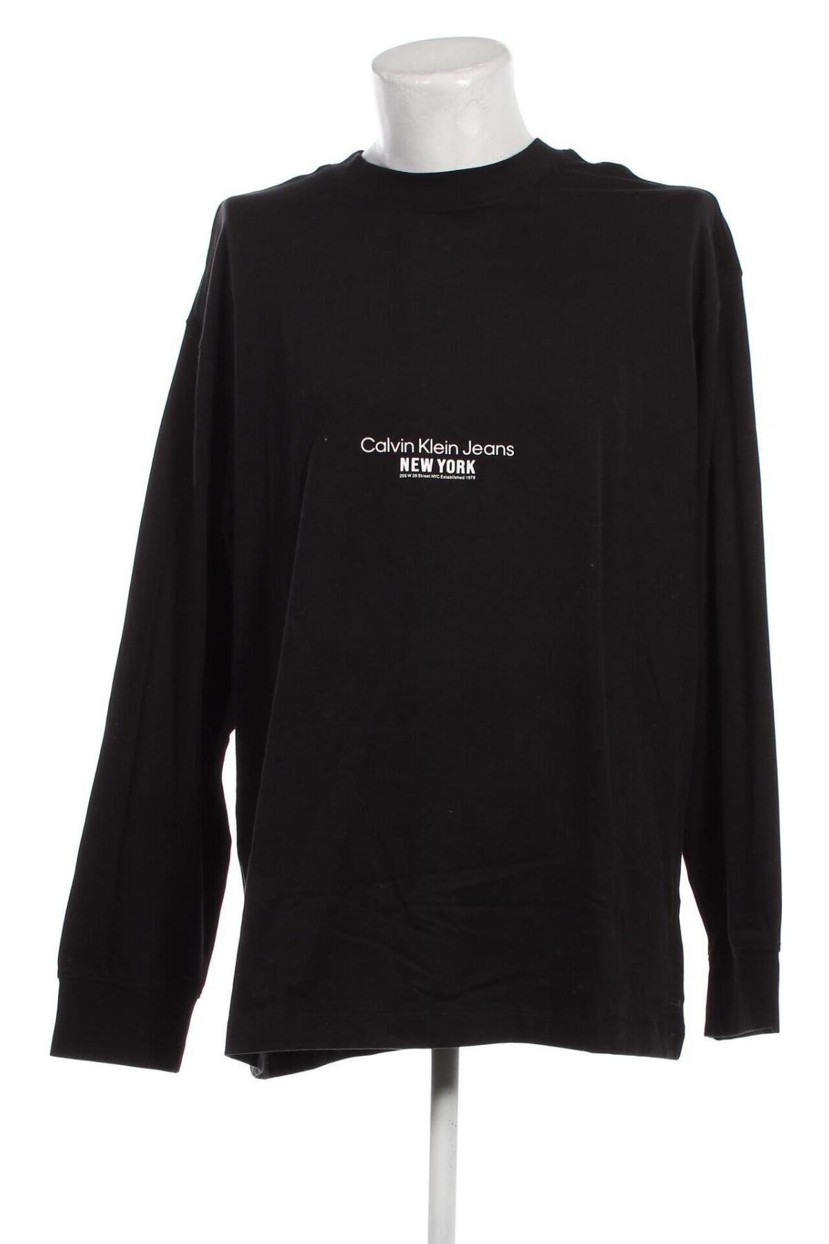 Męska bluzka Calvin Klein, Rozmiar XL, Kolor Czarny, Cena 194,66 zł