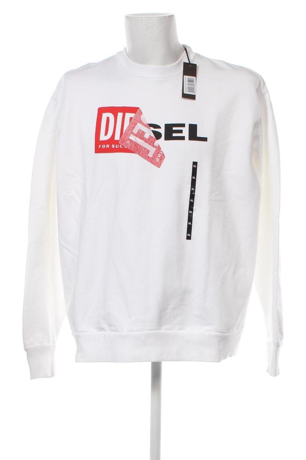 Ανδρική μπλούζα Diesel, Μέγεθος XL, Χρώμα Λευκό, Τιμή 51,78 €
