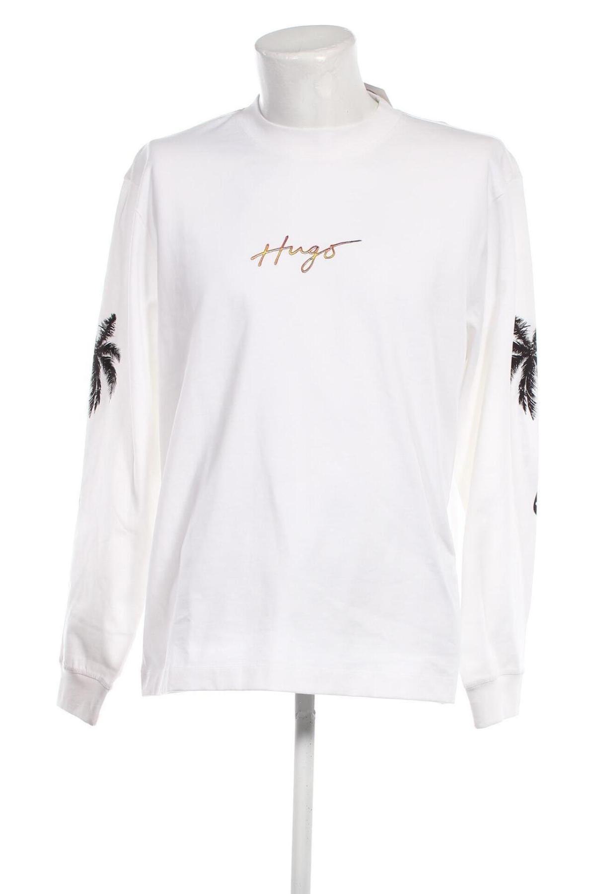 Herren Shirt Hugo Boss, Größe L, Farbe Weiß, Preis € 80,31