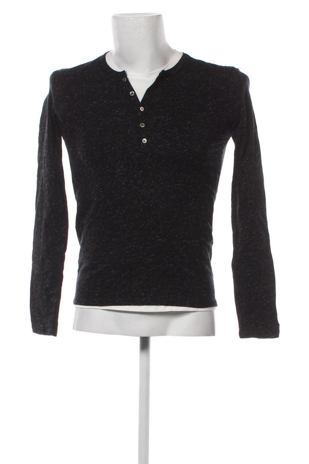 Ανδρική μπλούζα IKKS, Μέγεθος S, Χρώμα Μαύρο, Τιμή 16,67 €
