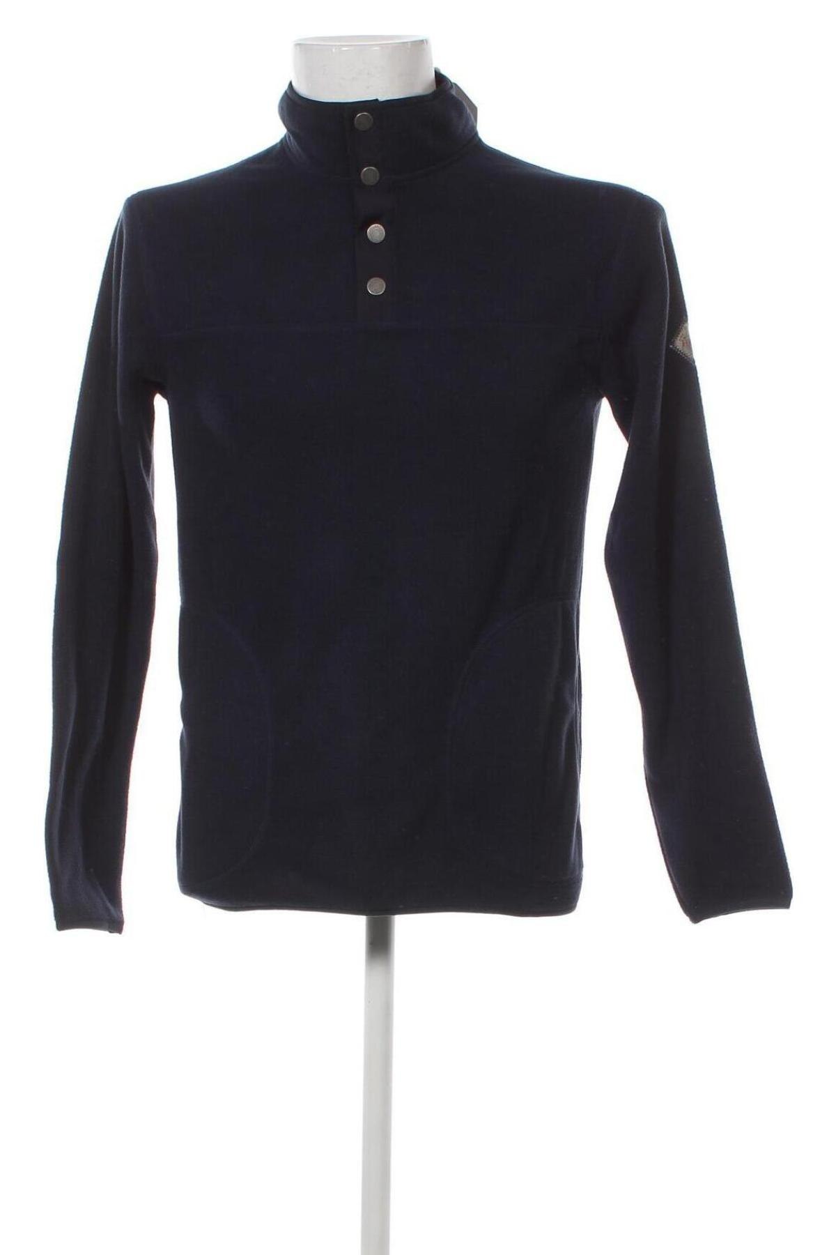 Мъжка поларена блуза Hackett, Размер XS, Цвят Син, Цена 34,00 лв.