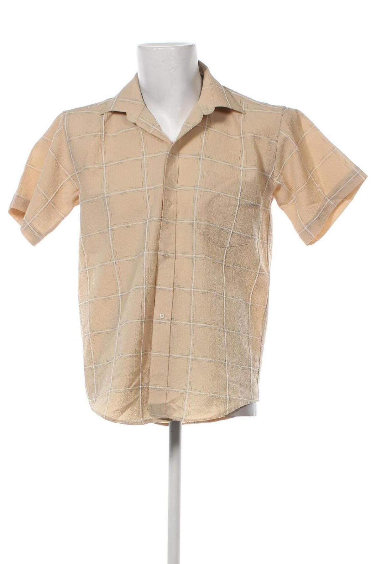 Ανδρικό πουκάμισο, Μέγεθος M, Χρώμα  Μπέζ, Τιμή 14,84 €