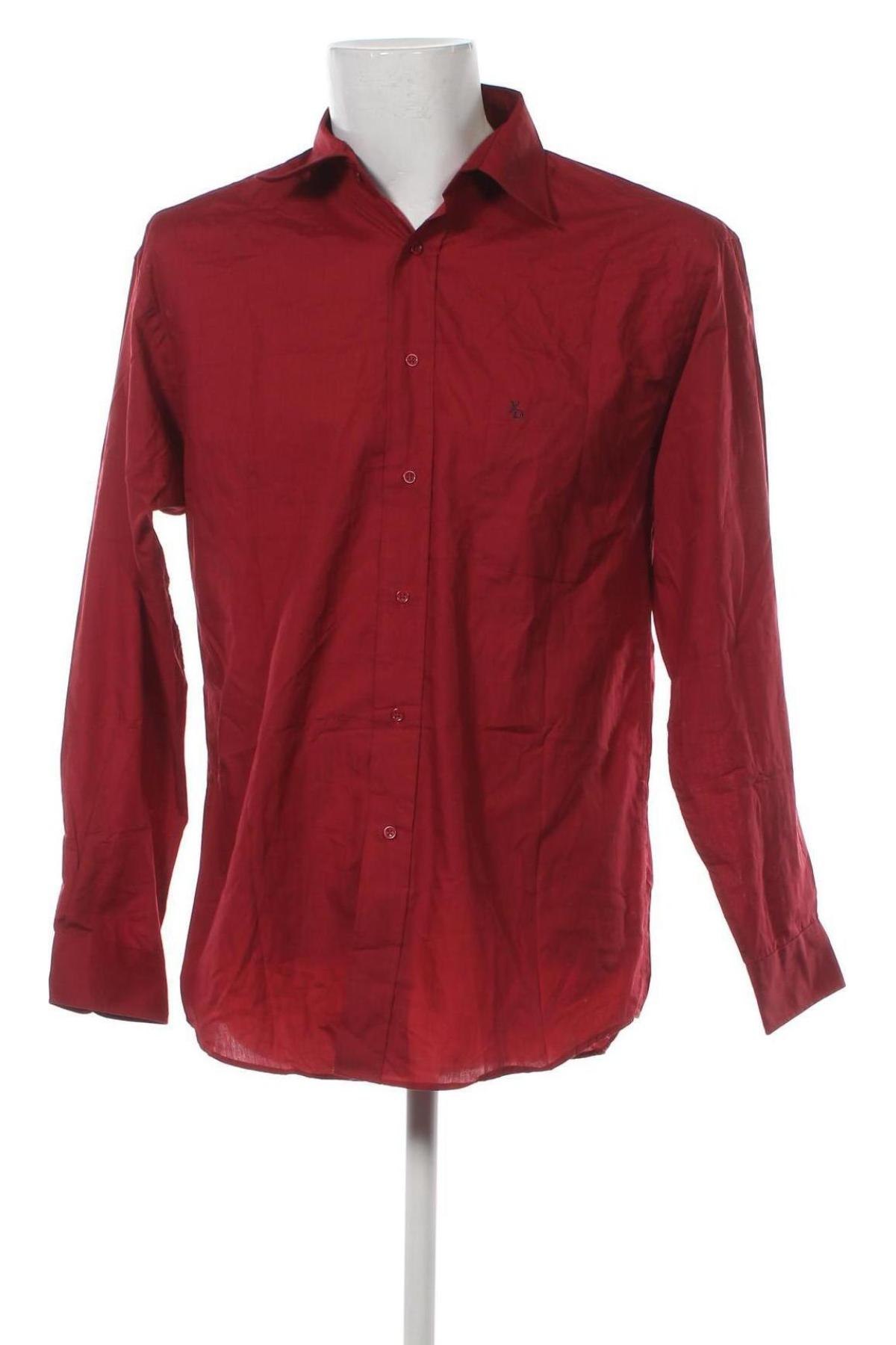 Herrenhemd, Größe M, Farbe Rot, Preis 4,04 €