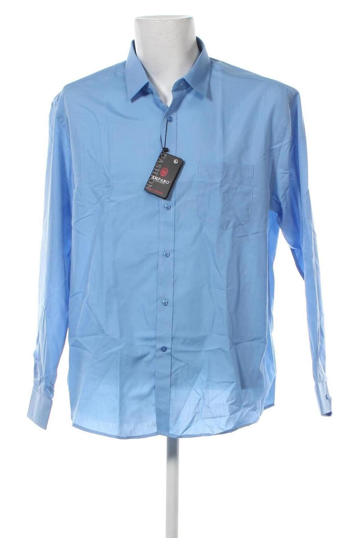 Ανδρικό πουκάμισο Amparo, Μέγεθος XL, Χρώμα Μπλέ, Τιμή 14,70 €