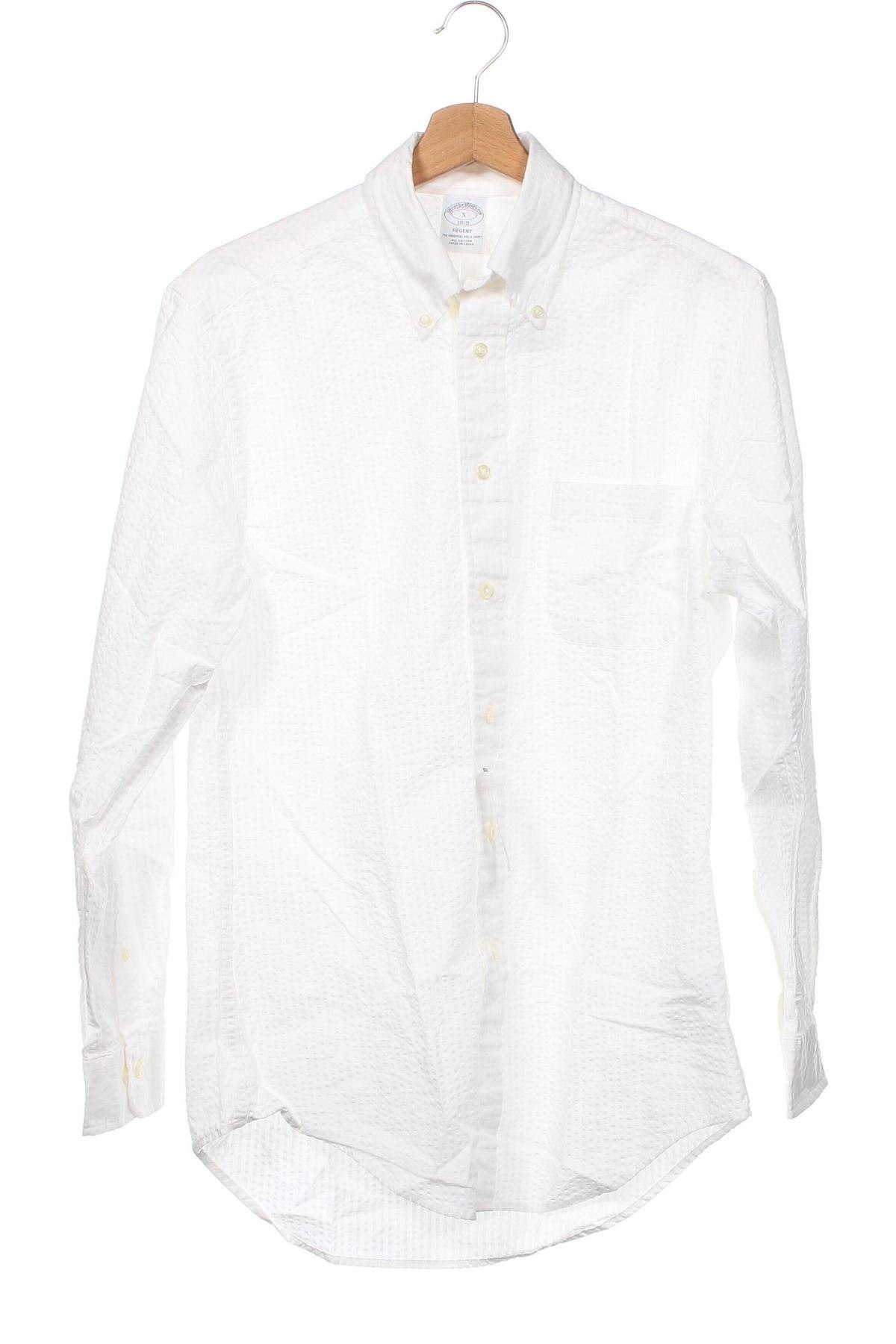 Ανδρικό πουκάμισο Brooks Brothers, Μέγεθος S, Χρώμα Λευκό, Τιμή 34,79 €