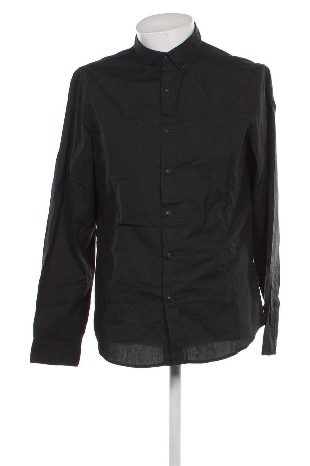 Ανδρικό πουκάμισο C&A, Μέγεθος L, Χρώμα Μαύρο, Τιμή 17,94 €