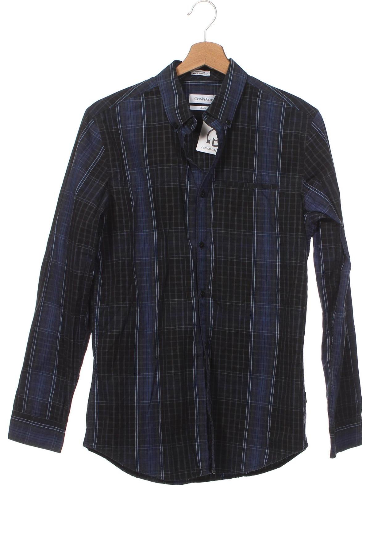 Herrenhemd Calvin Klein, Größe S, Farbe Blau, Preis 16,54 €