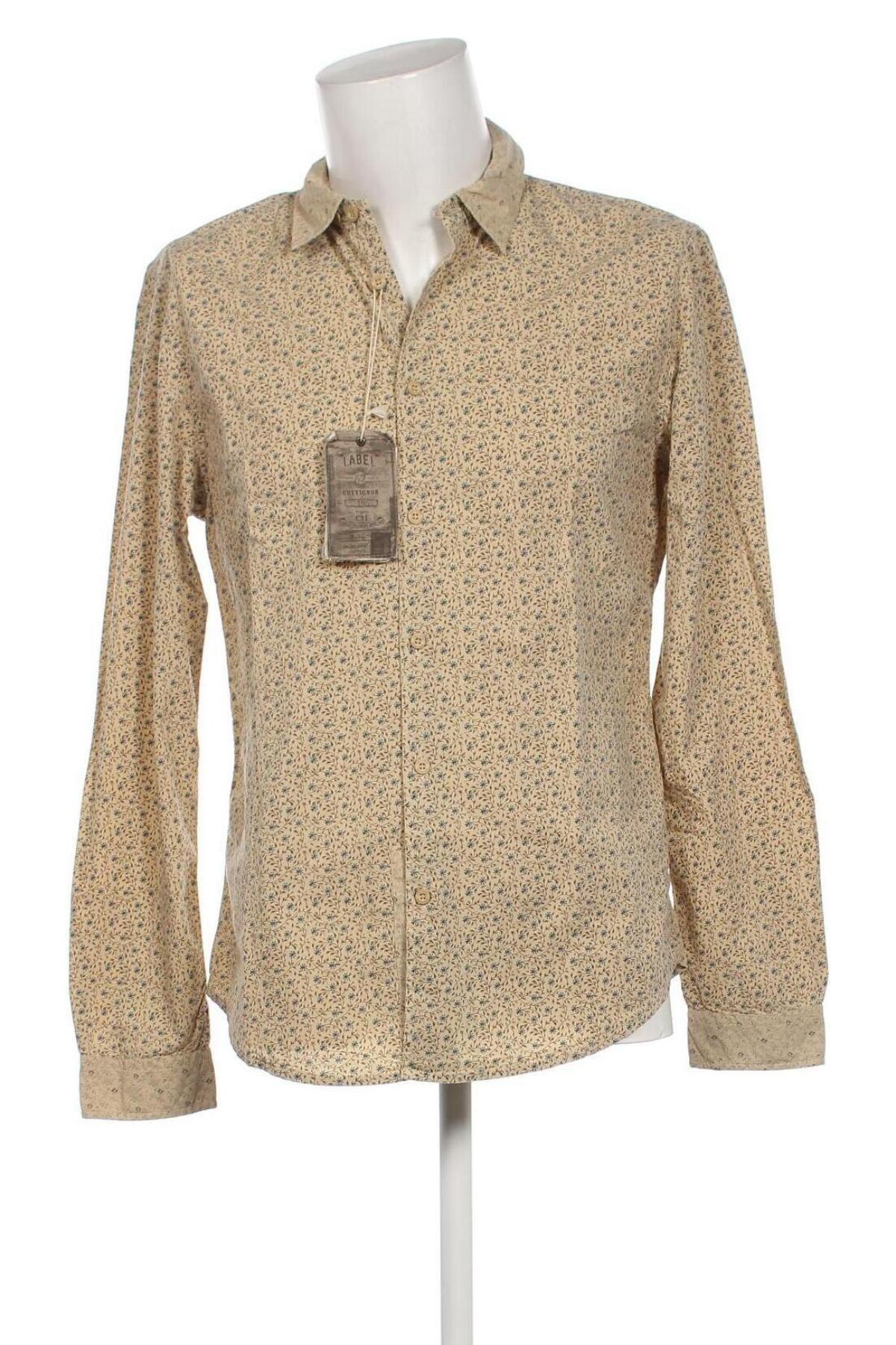 Ανδρικό πουκάμισο Chevignon, Μέγεθος L, Χρώμα  Μπέζ, Τιμή 15,68 €