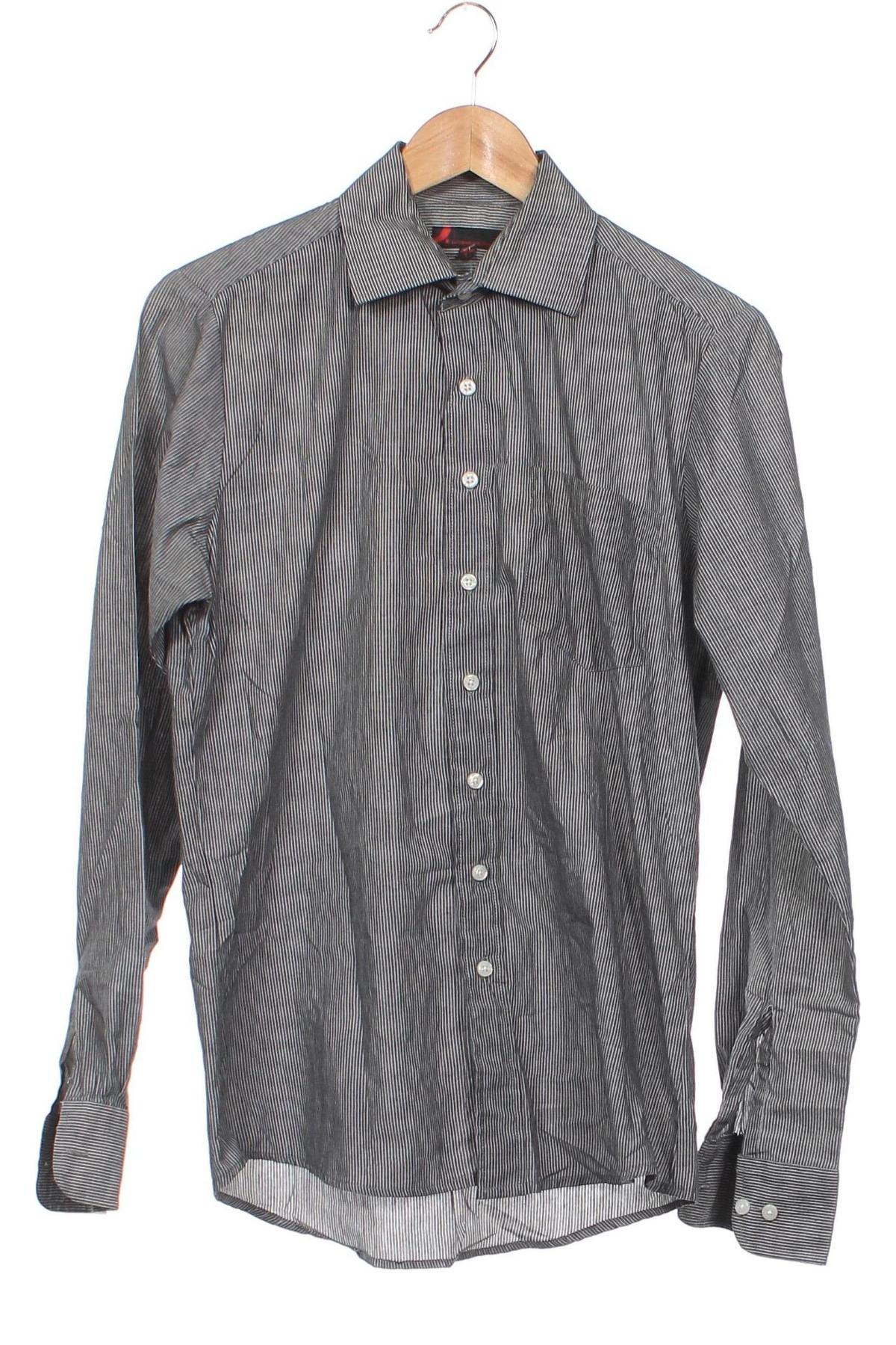 Ανδρικό πουκάμισο Dressmann, Μέγεθος S, Χρώμα Γκρί, Τιμή 14,85 €