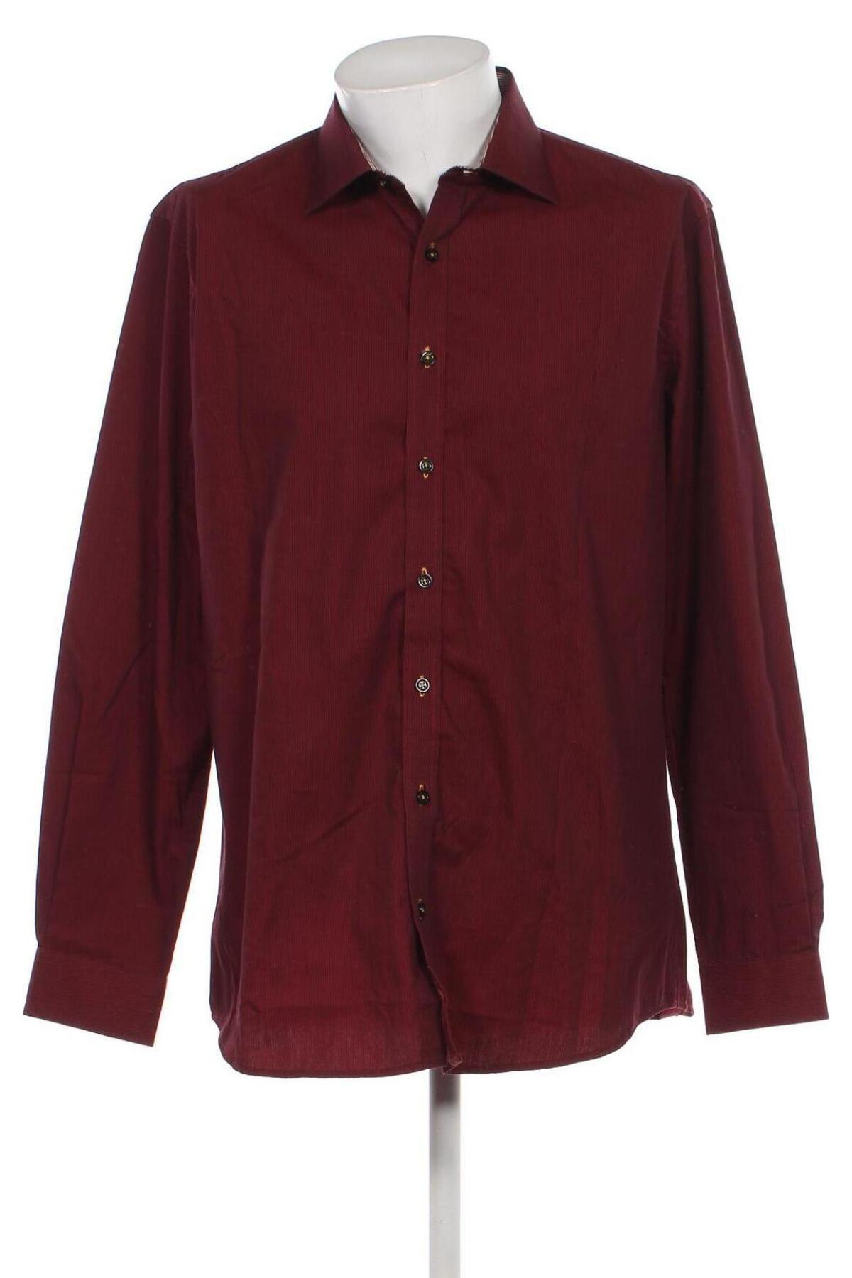 Мъжка риза Dressmann, Размер XL, Цвят Червен, Цена 24,00 лв.