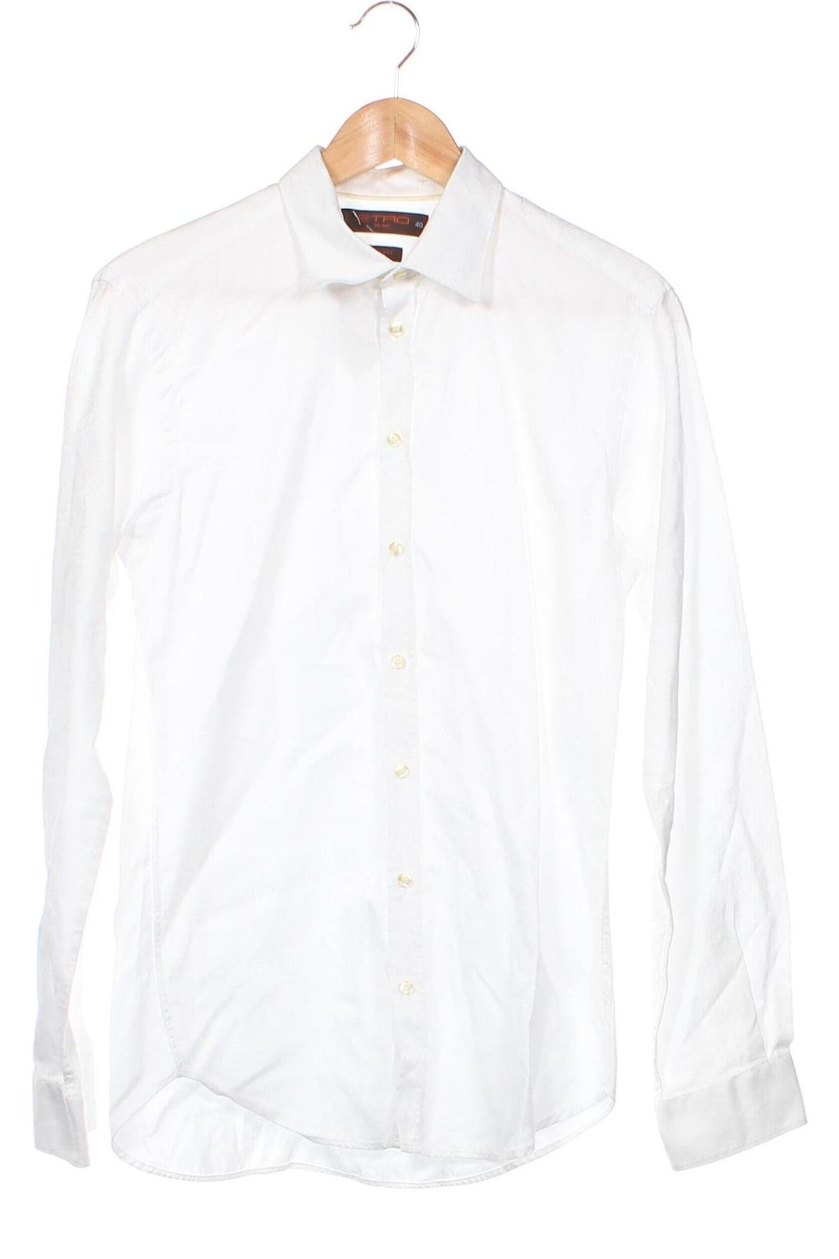 Ανδρικό πουκάμισο Etro, Μέγεθος M, Χρώμα Λευκό, Τιμή 23,01 €