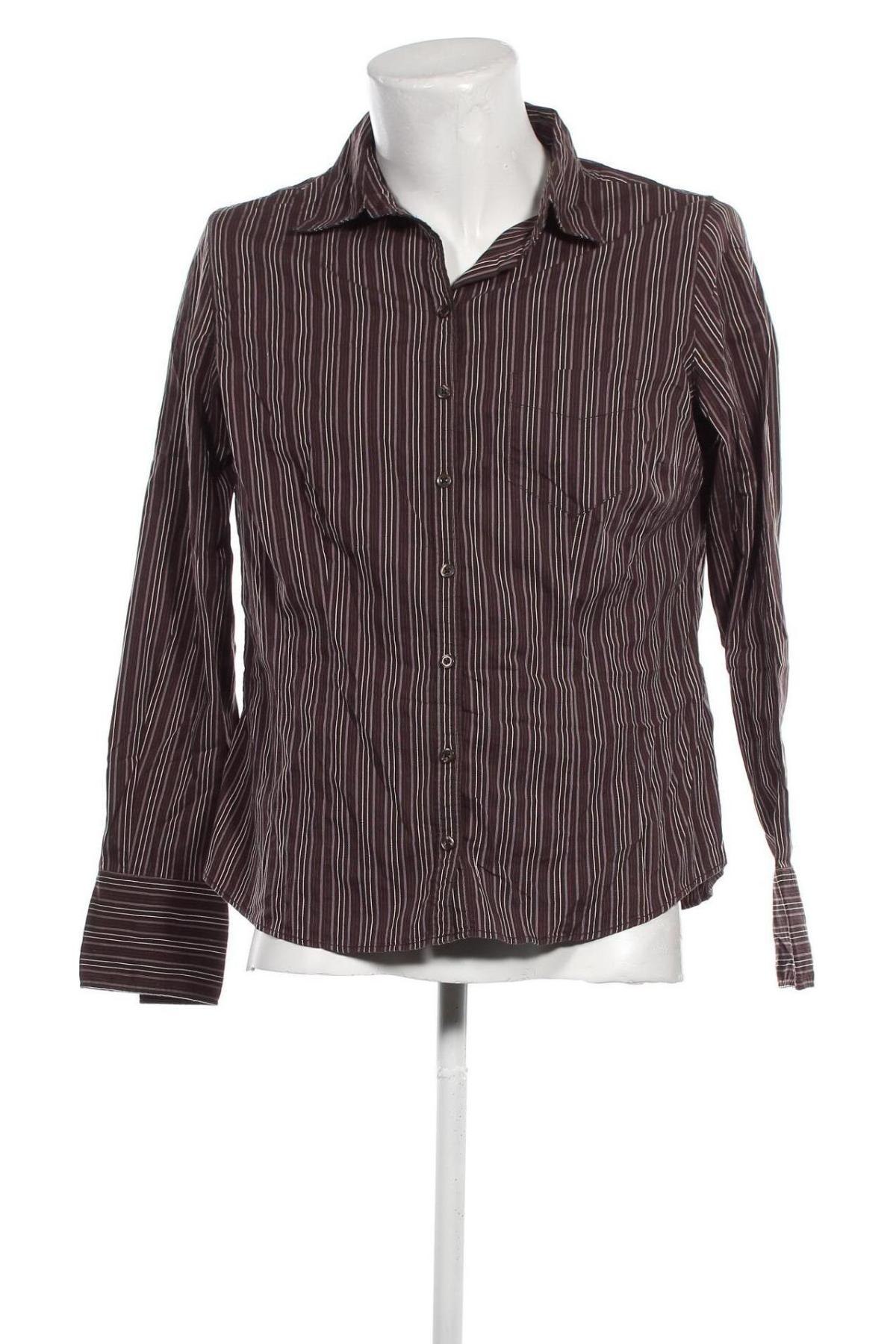 Мъжка риза H&M B'B, Размер M, Цвят Кафяв, Цена 4,93 лв.