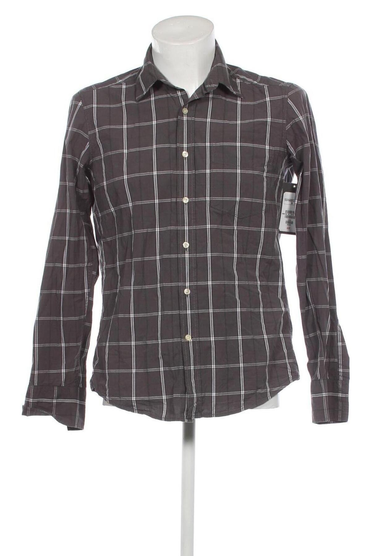 Ανδρικό πουκάμισο H&M L.O.G.G., Μέγεθος S, Χρώμα Γκρί, Τιμή 5,69 €