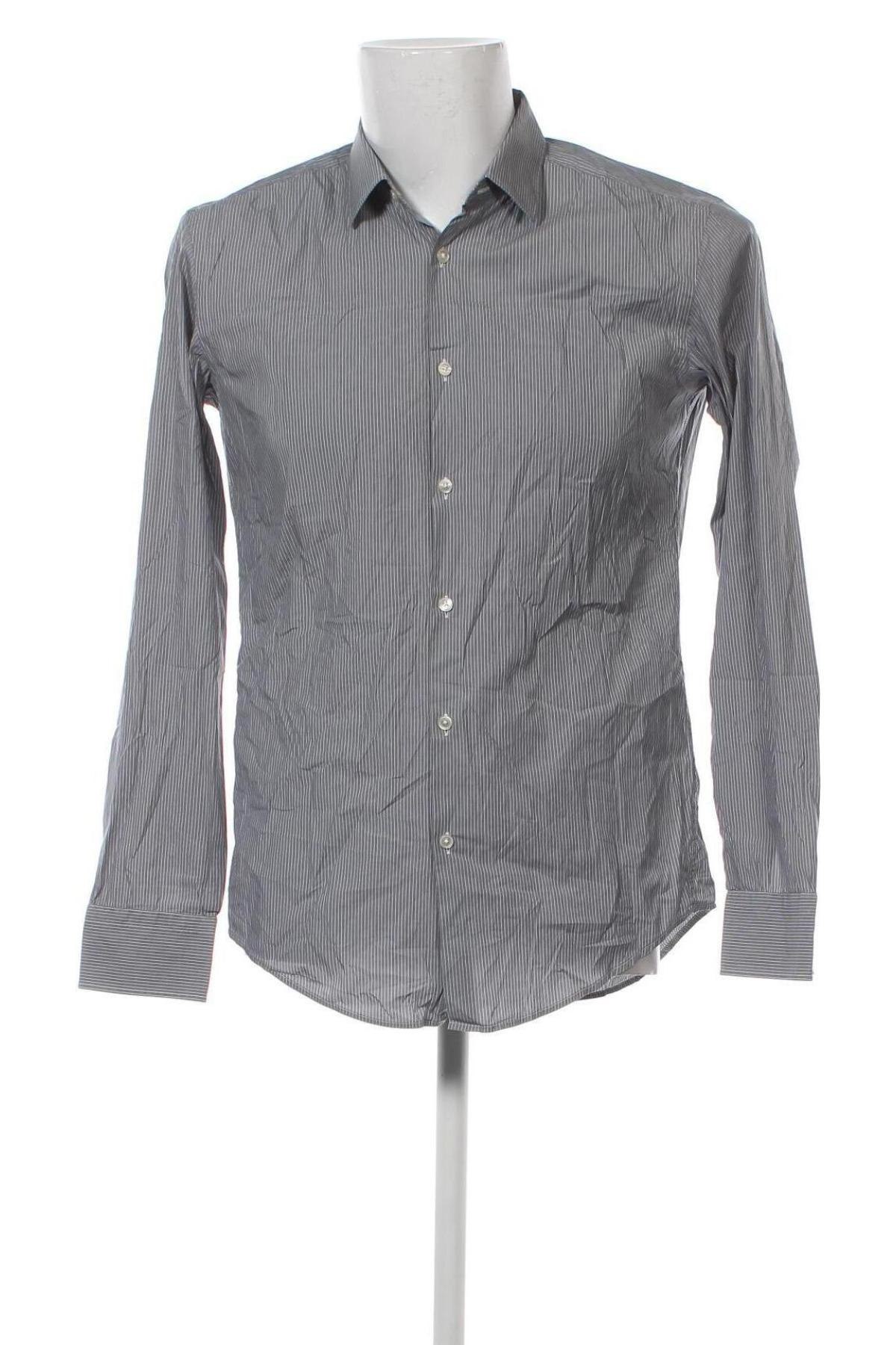 Ανδρικό πουκάμισο Hugo Boss, Μέγεθος M, Χρώμα Γκρί, Τιμή 43,64 €
