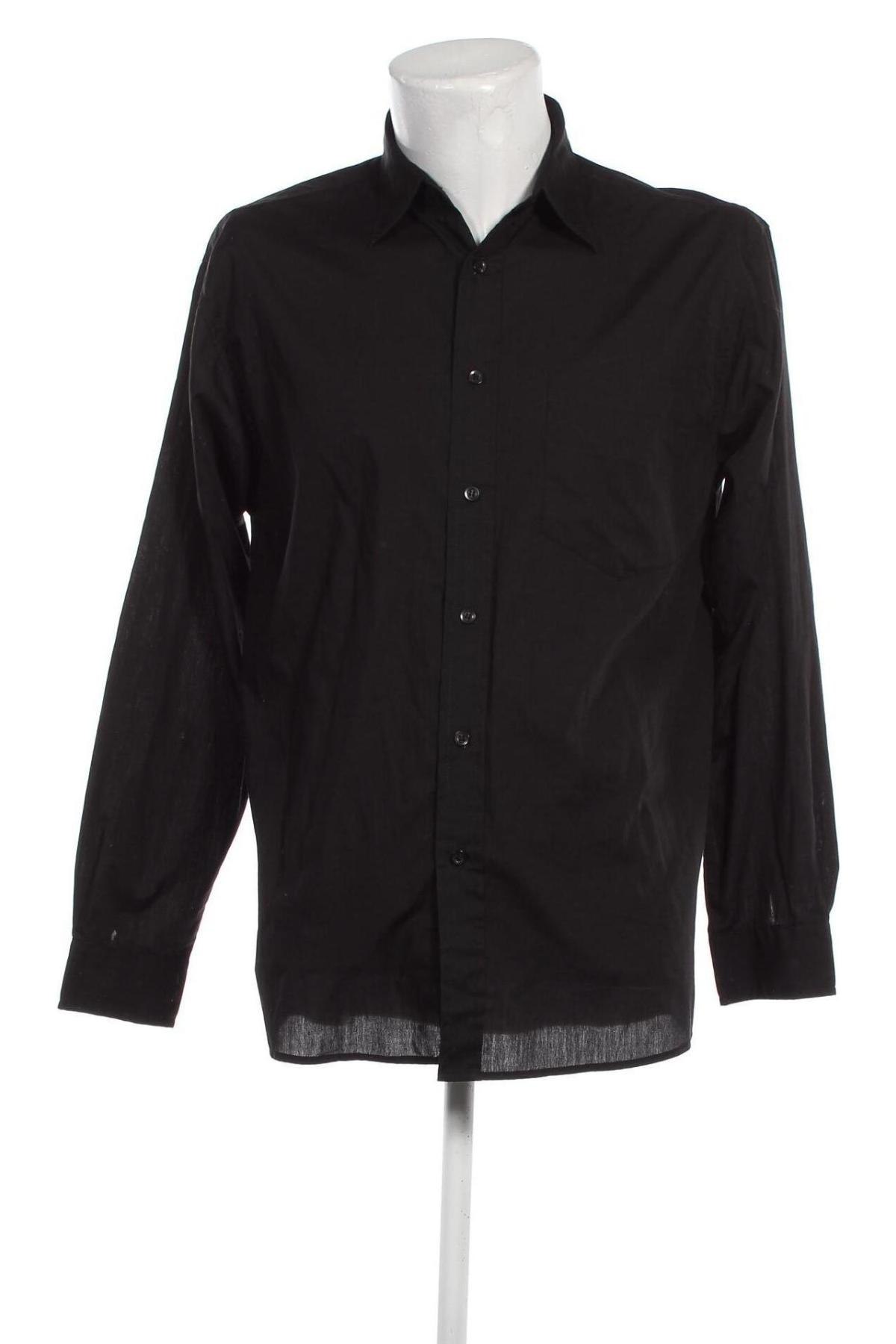 Ανδρικό πουκάμισο Identic, Μέγεθος M, Χρώμα Μαύρο, Τιμή 7,50 €
