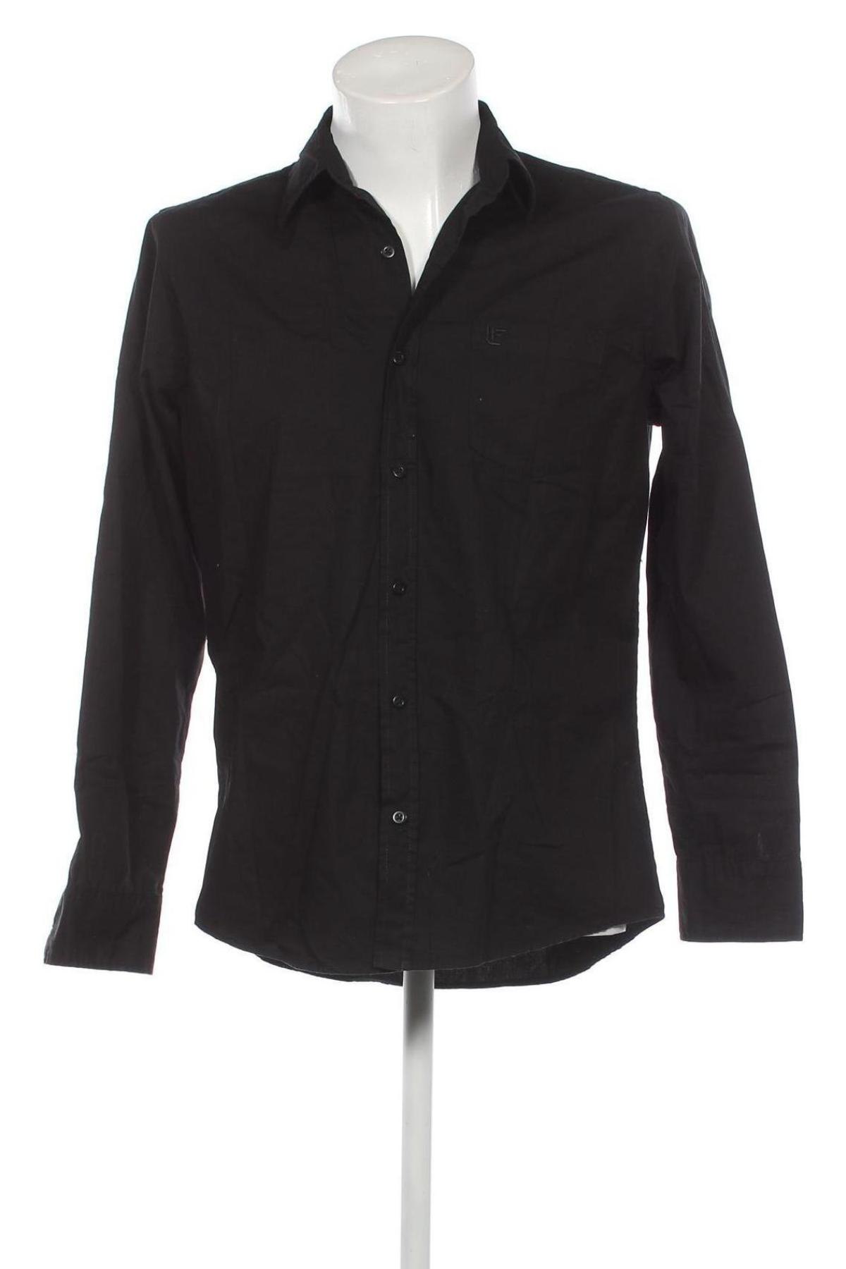 Мъжка риза Luhta, Размер M, Цвят Черен, Цена 15,21 лв.