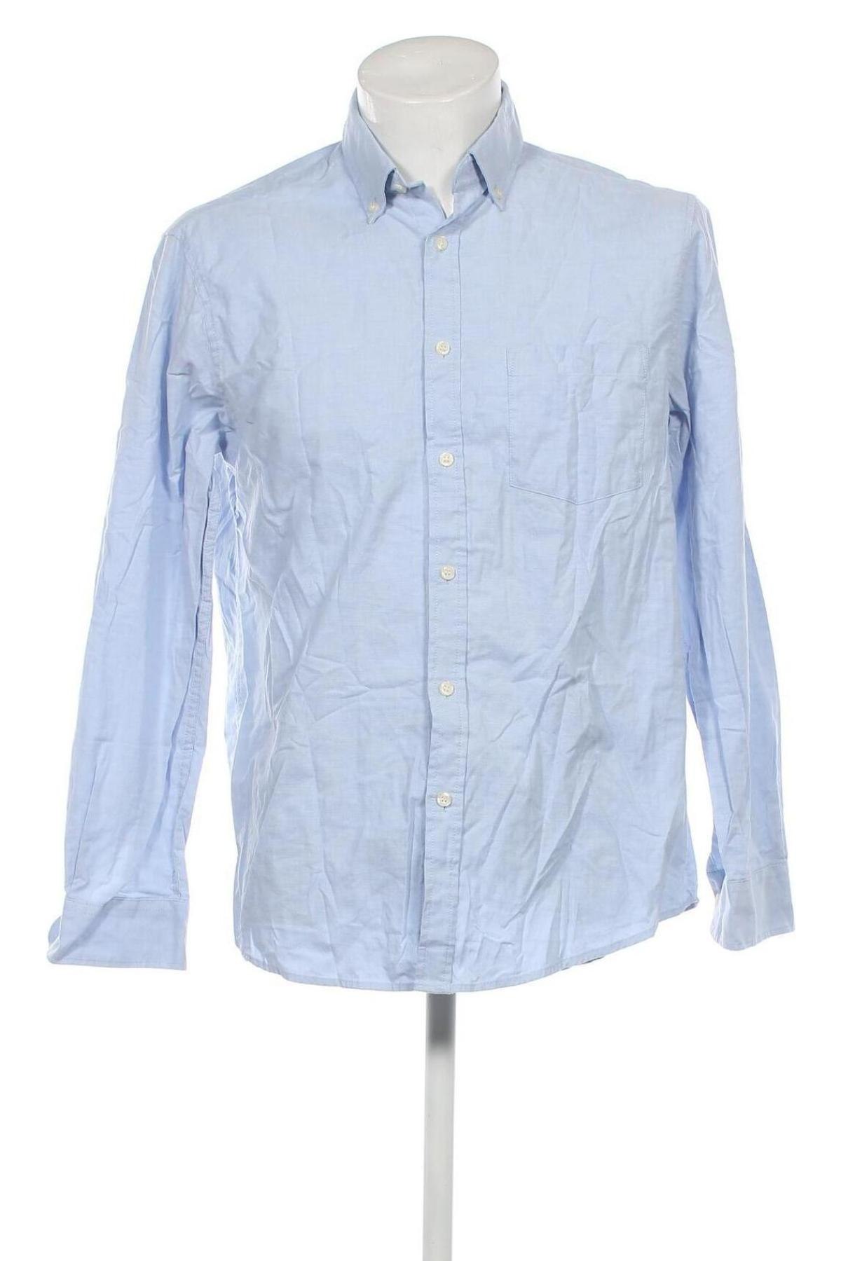 Ανδρικό πουκάμισο MO, Μέγεθος L, Χρώμα Μπλέ, Τιμή 17,37 €