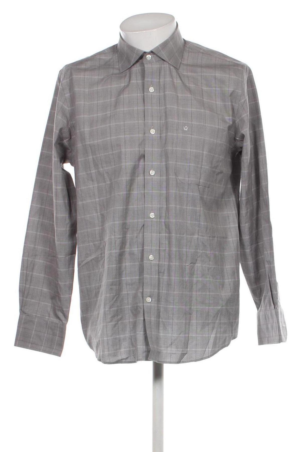 Herrenhemd Melka, Größe L, Farbe Grau, Preis € 13,57