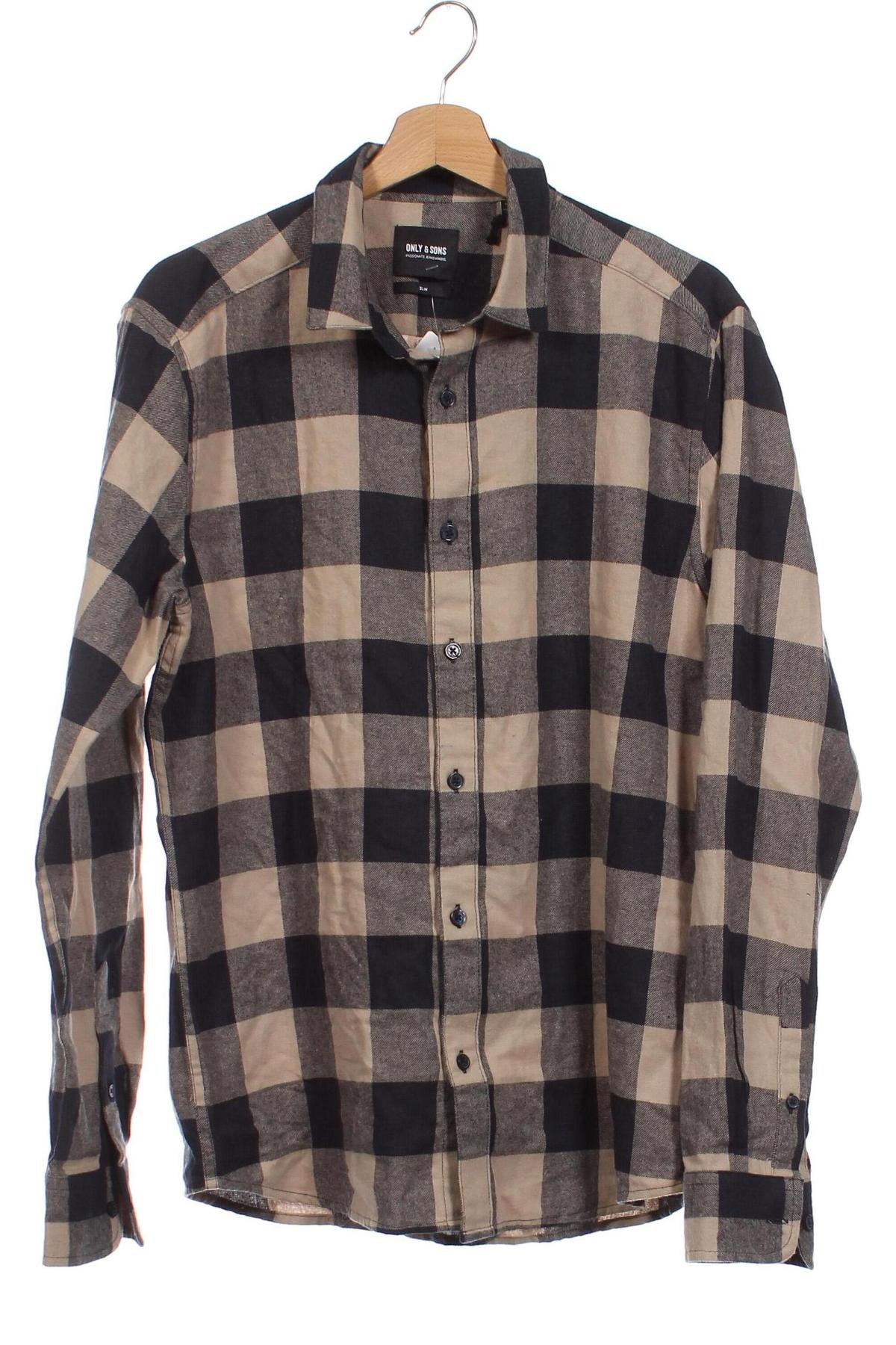Ανδρικό πουκάμισο Only & Sons, Μέγεθος L, Χρώμα Πολύχρωμο, Τιμή 5,93 €