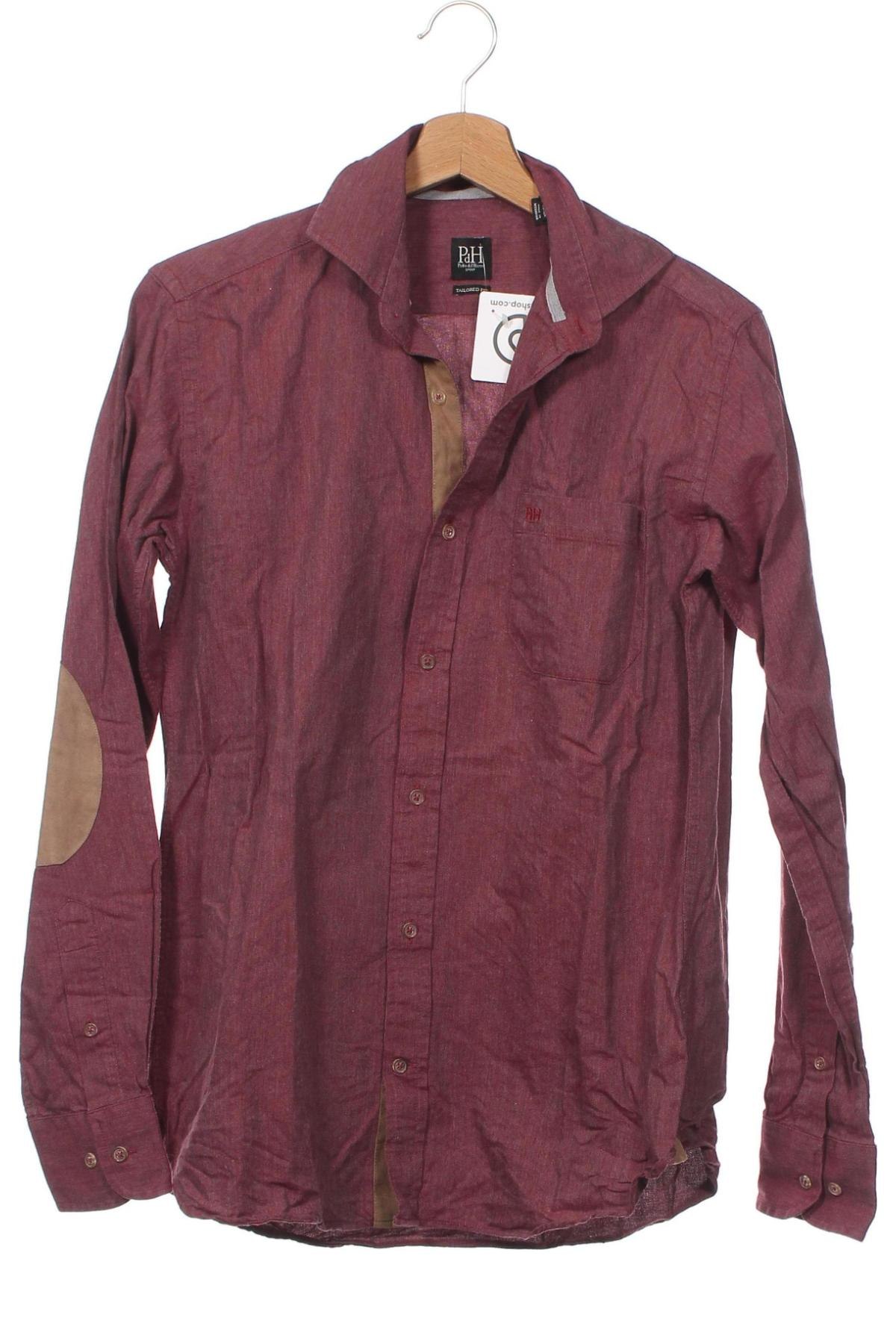 Мъжка риза Pedro Del Hierro, Размер S, Цвят Червен, Цена 18,63 лв.