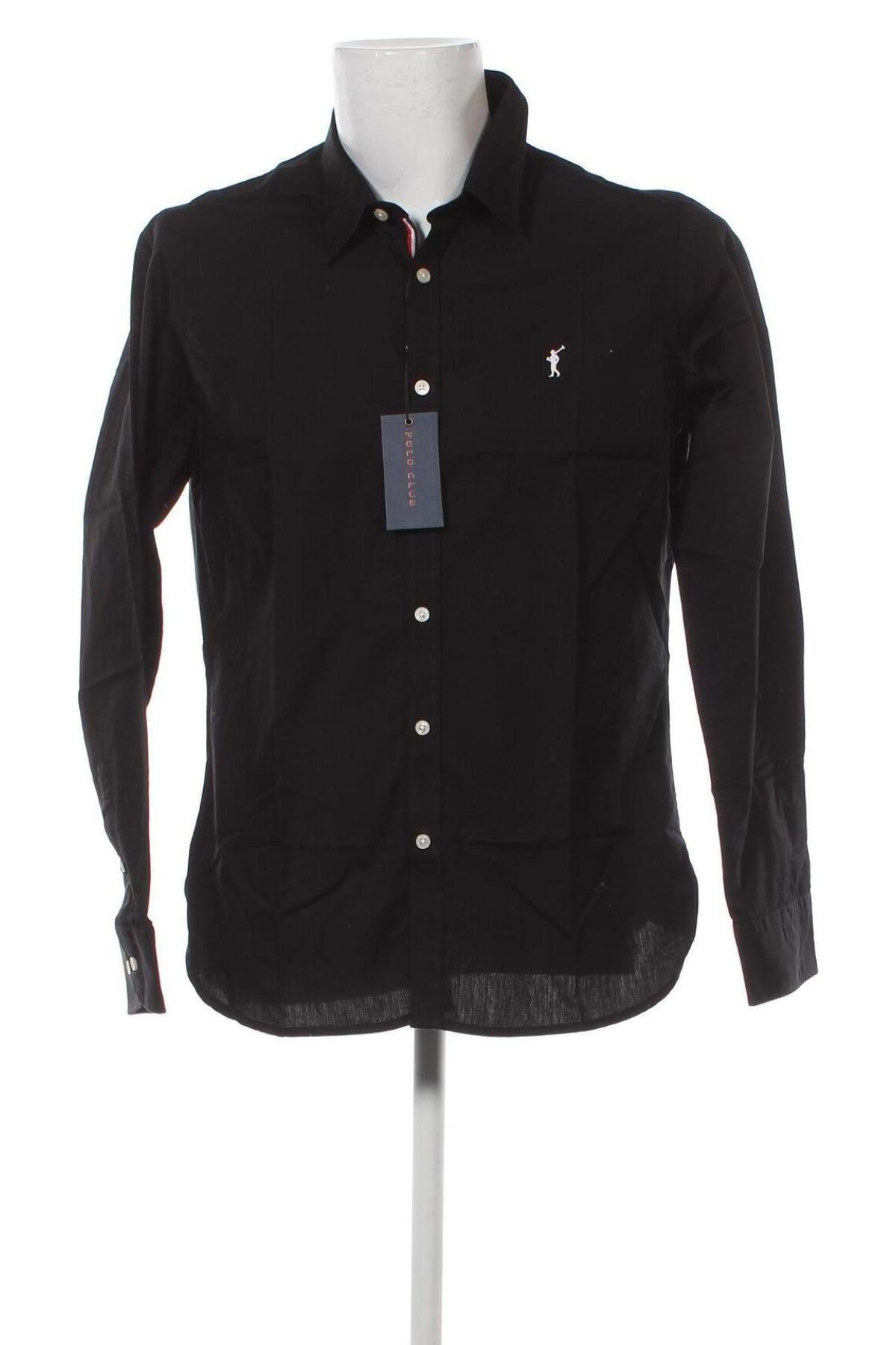 Мъжка риза Polo Club, Размер XL, Цвят Черен, Цена 102,96 лв.