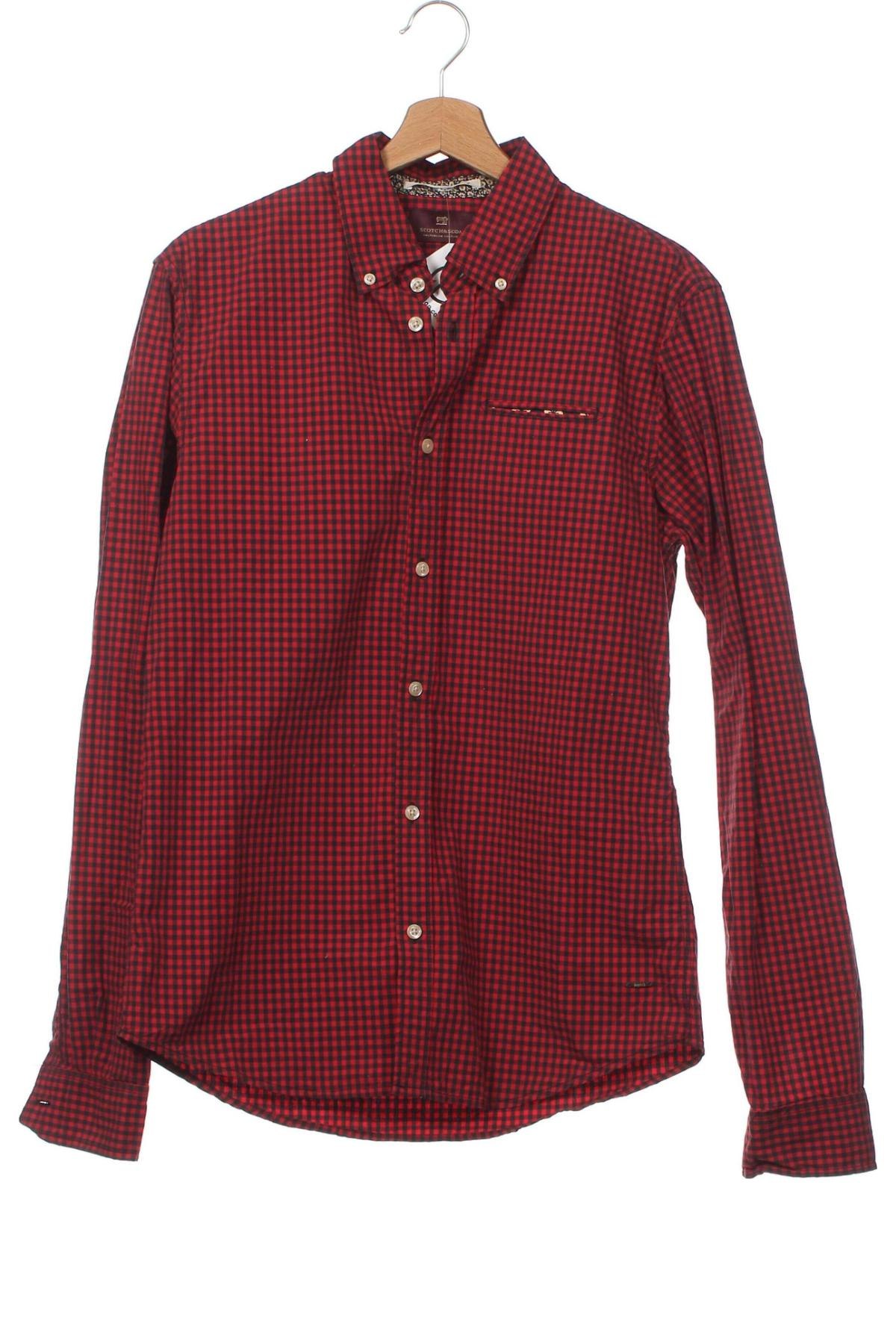 Мъжка риза Scotch & Soda, Размер M, Цвят Червен, Цена 54,00 лв.