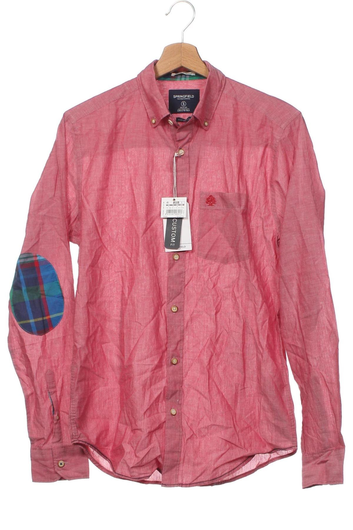 Ανδρικό πουκάμισο Springfield, Μέγεθος S, Χρώμα Κόκκινο, Τιμή 35,05 €