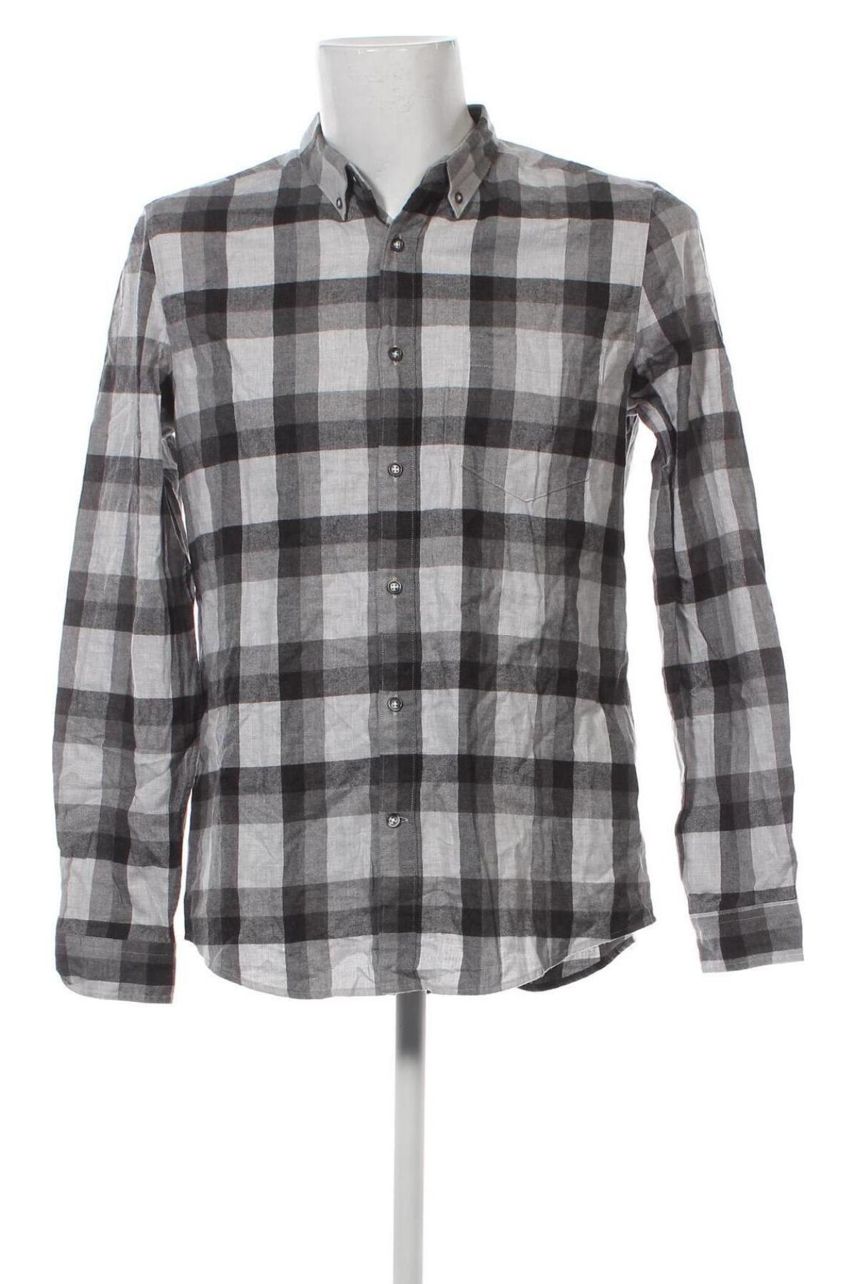 Ανδρικό πουκάμισο Vailent, Μέγεθος L, Χρώμα Γκρί, Τιμή 3,59 €