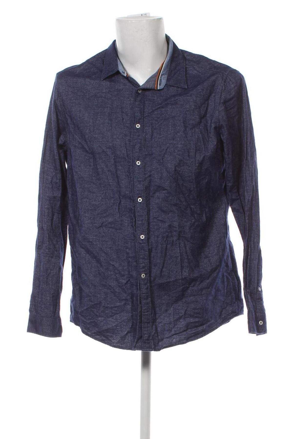 Ανδρικό πουκάμισο Zara, Μέγεθος XL, Χρώμα Μπλέ, Τιμή 5,94 €