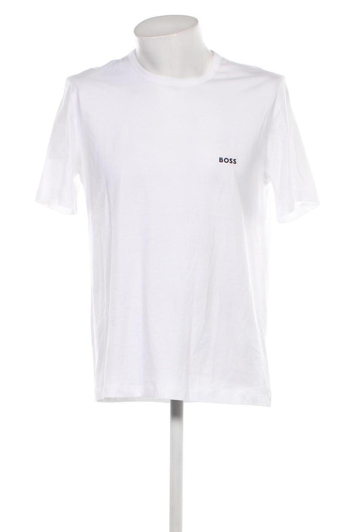 Męski T-shirt BOSS, Rozmiar XL, Kolor Biały, Cena 265,88 zł