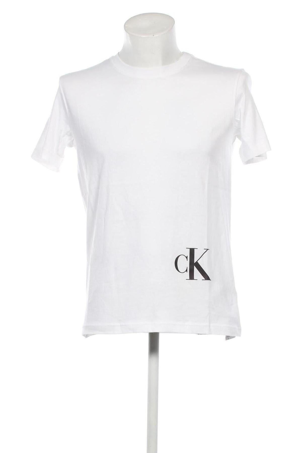 Herren T-Shirt Calvin Klein Jeans, Größe S, Farbe Weiß, Preis 35,05 €