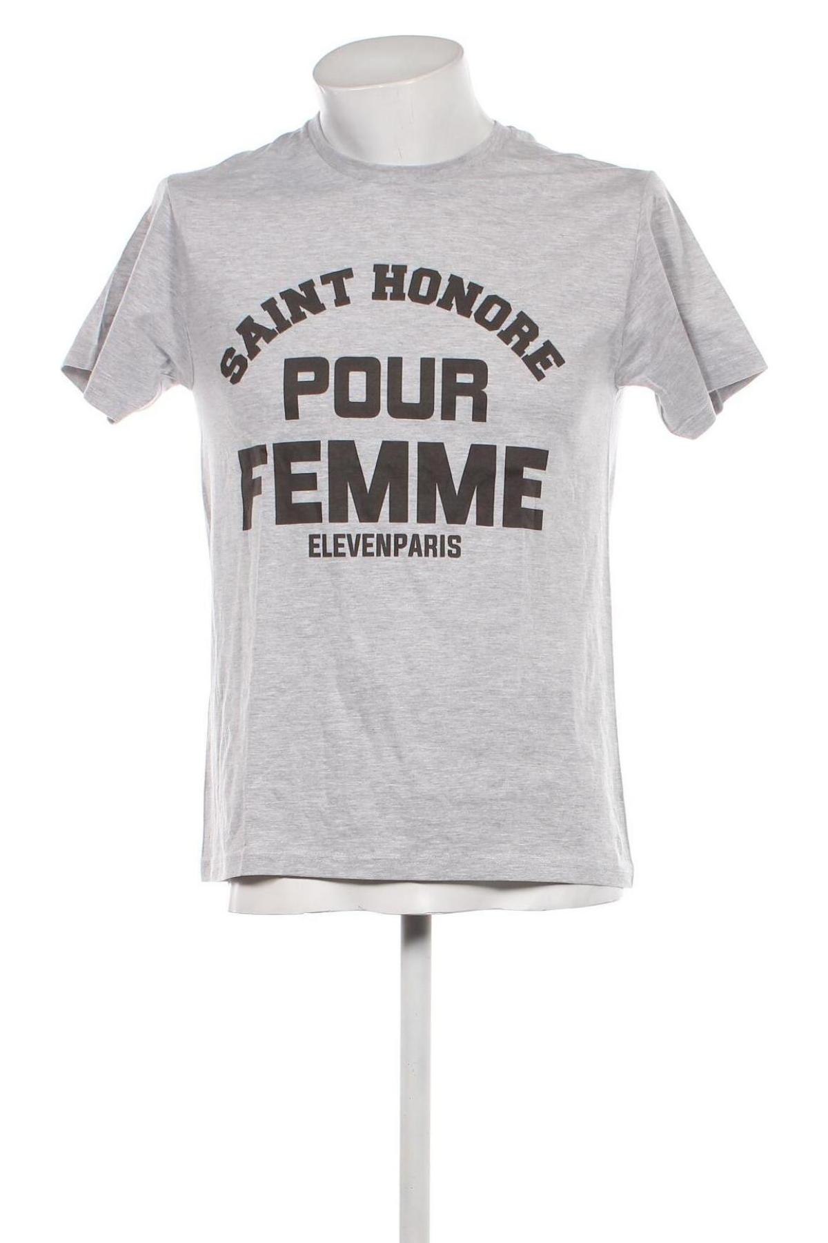 Herren T-Shirt Eleven Paris, Größe M, Farbe Grau, Preis 14,02 €