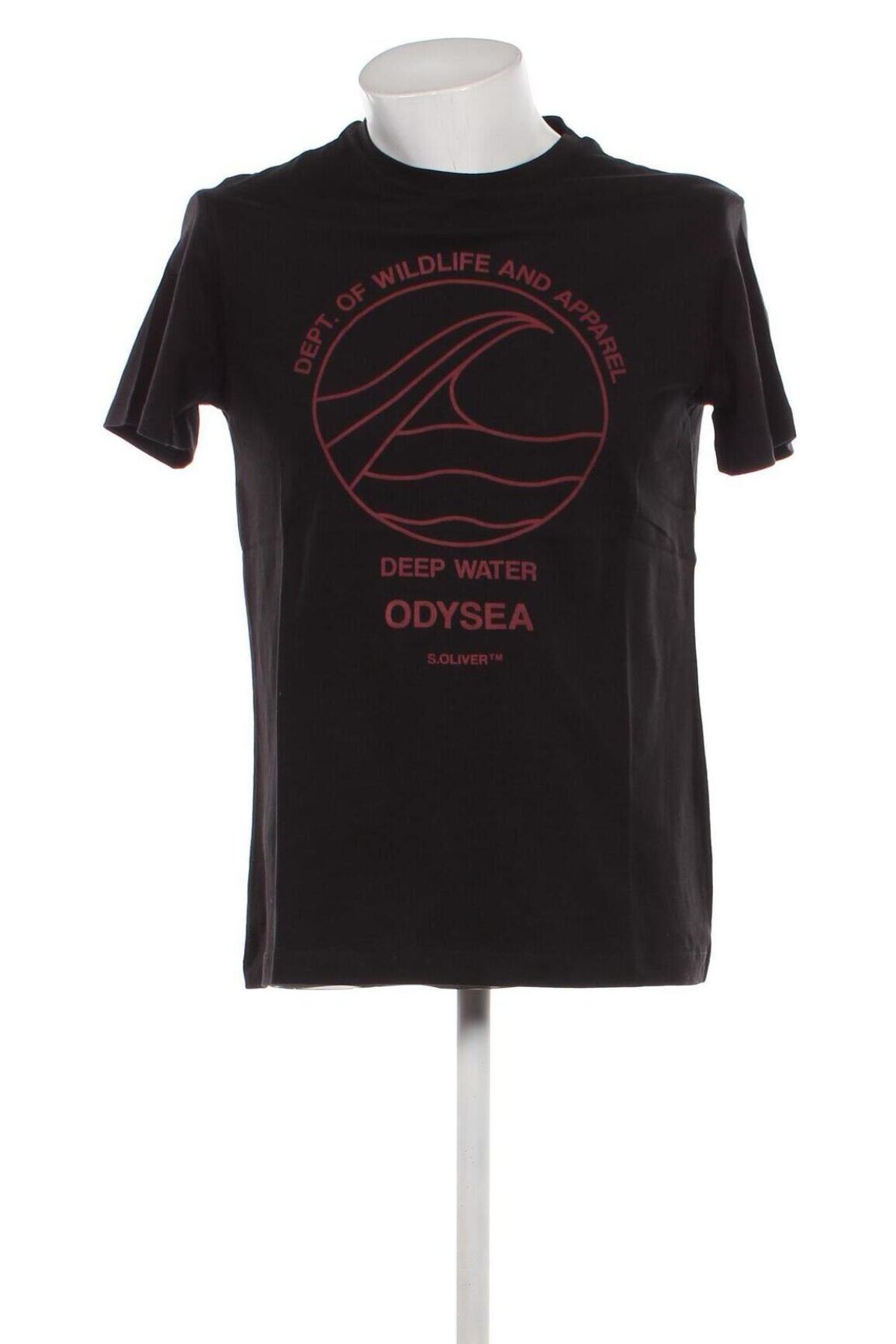 Мъжка тениска S.Oliver, Размер M, Цвят Черен, Цена 29,00 лв.