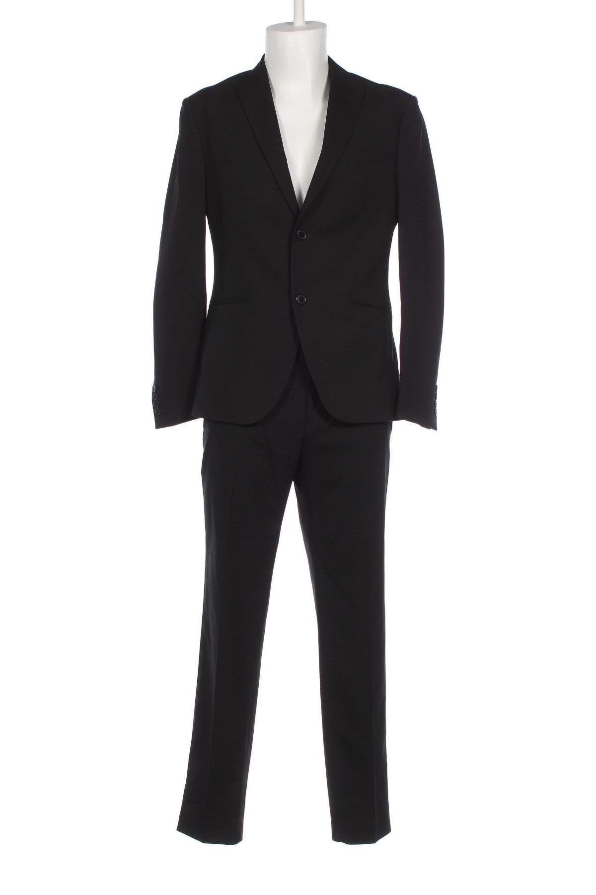 Мъжки костюм Isaac Dewhirst, Размер L, Цвят Черен, Цена 225,00 лв.