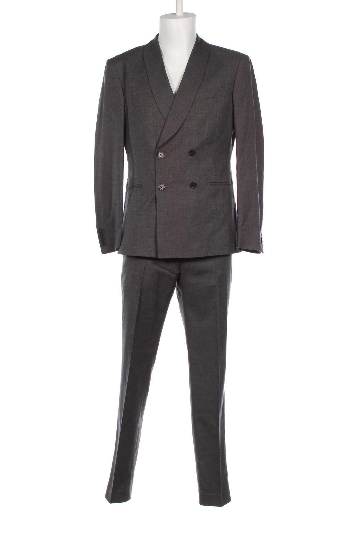 Мъжки костюм Isaac Dewhirst, Размер L, Цвят Син, Цена 157,50 лв.