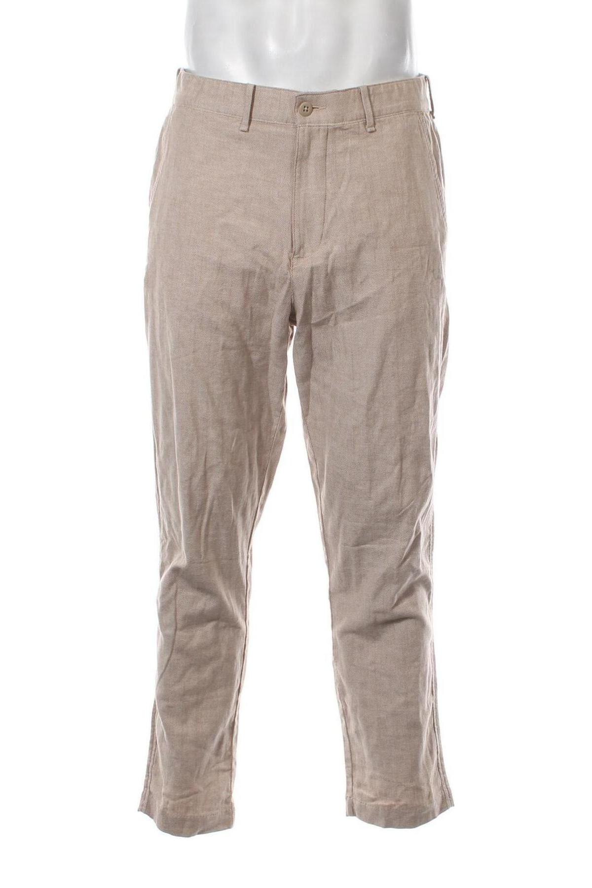 Мъжки панталон Abercrombie & Fitch, Размер L, Цвят Бежов, Цена 76,00 лв.