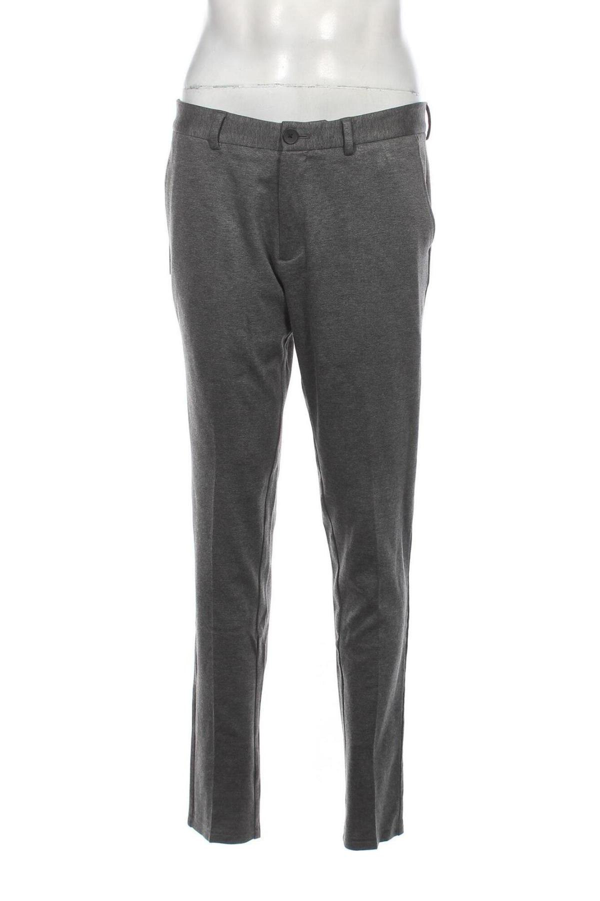 Ανδρικό παντελόνι Jack & Jones, Μέγεθος L, Χρώμα Γκρί, Τιμή 8,45 €