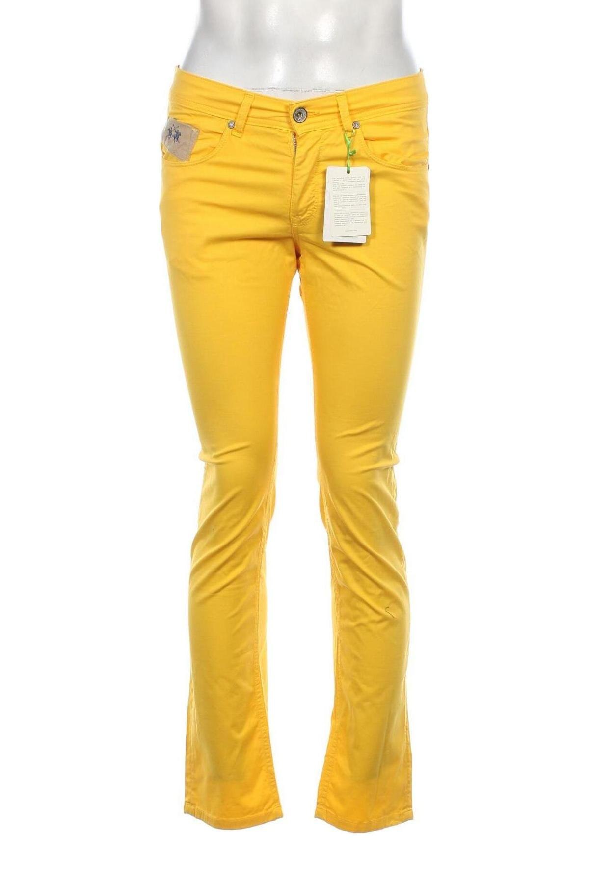 Мъжки панталон La Martina, Размер S, Цвят Жълт, Цена 191,00 лв.