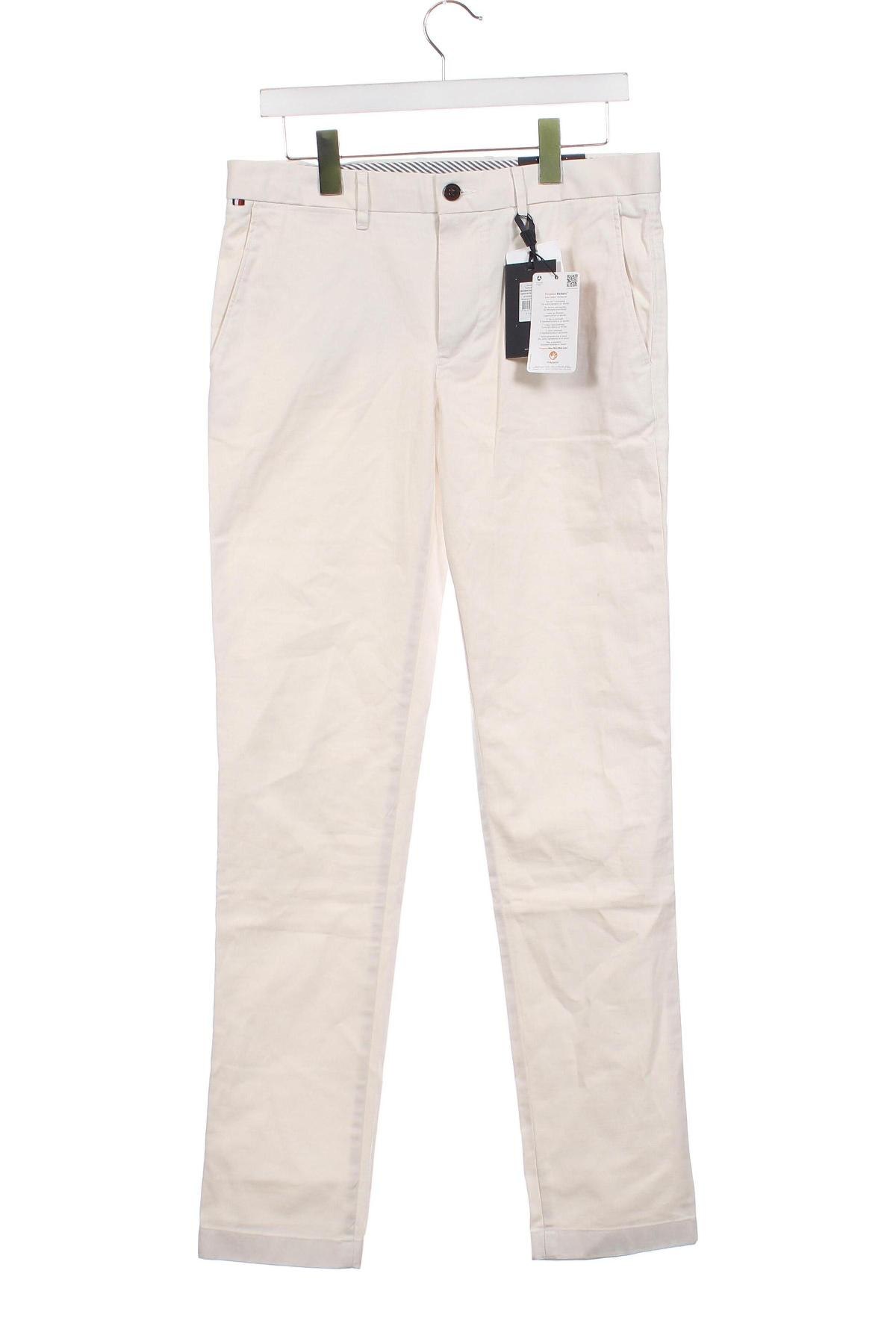 Pantaloni de bărbați Tommy Hilfiger, Mărime M, Culoare Ecru, Preț 219,90 Lei