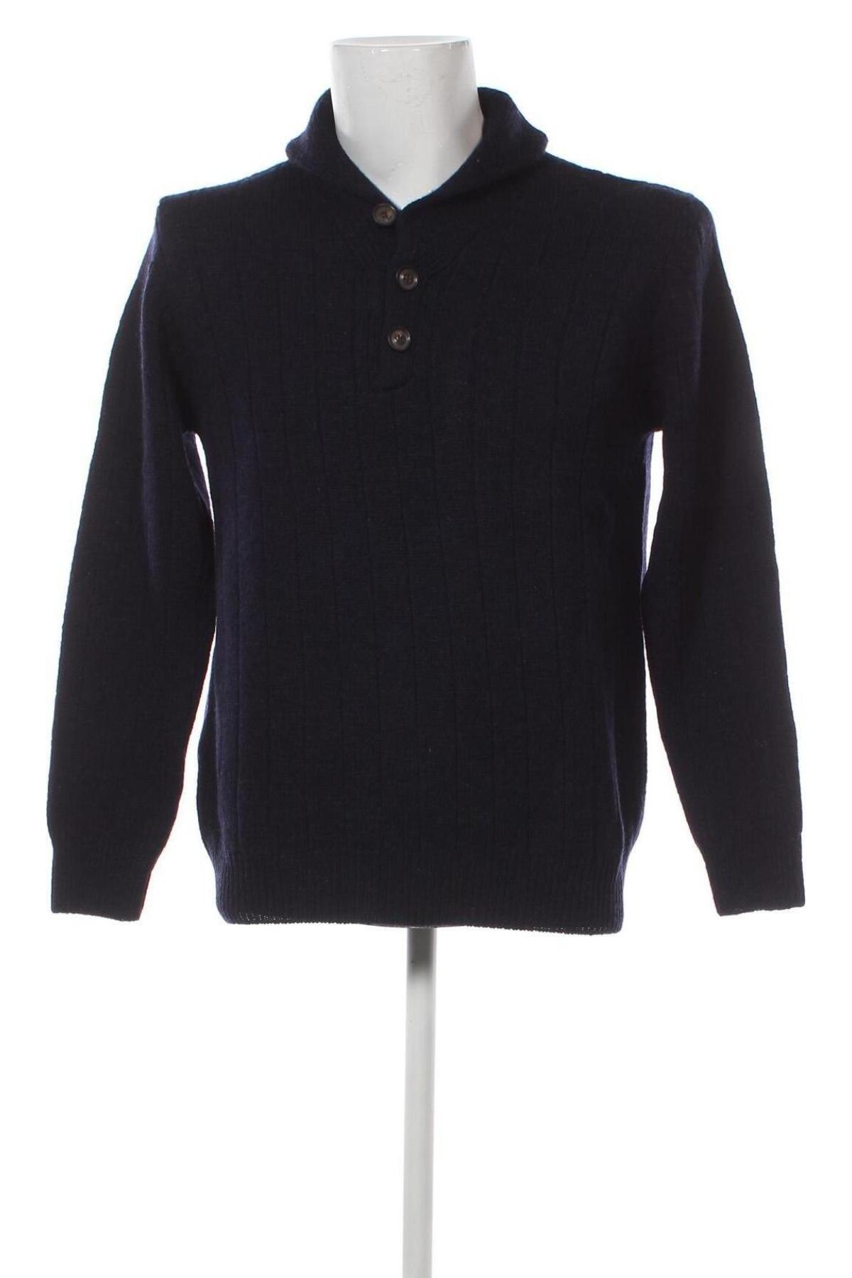 Ανδρικό πουλόβερ, Μέγεθος L, Χρώμα Μπλέ, Τιμή 18,05 €