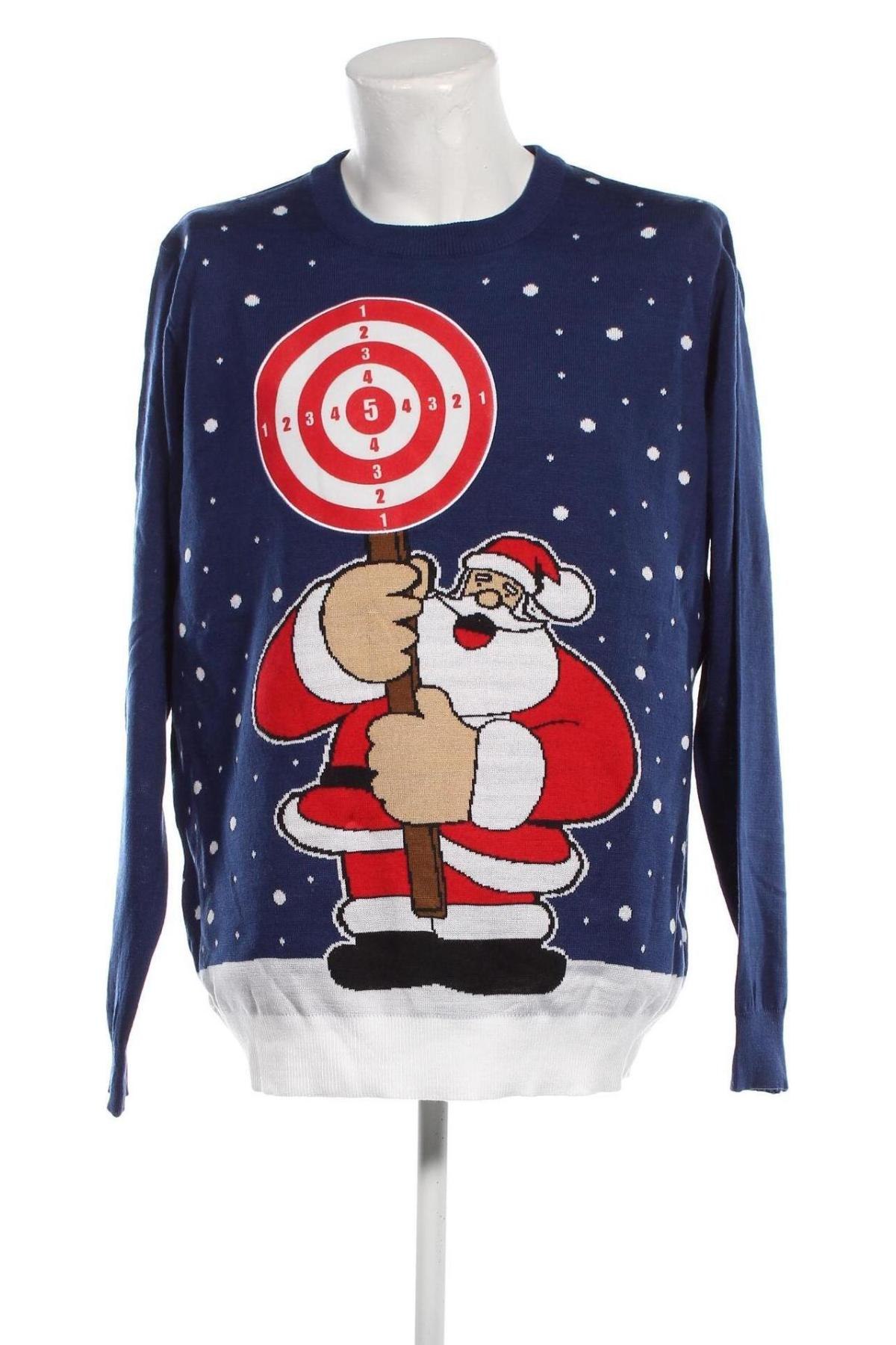 Ανδρικό πουλόβερ, Μέγεθος XXL, Χρώμα Μπλέ, Τιμή 10,67 €