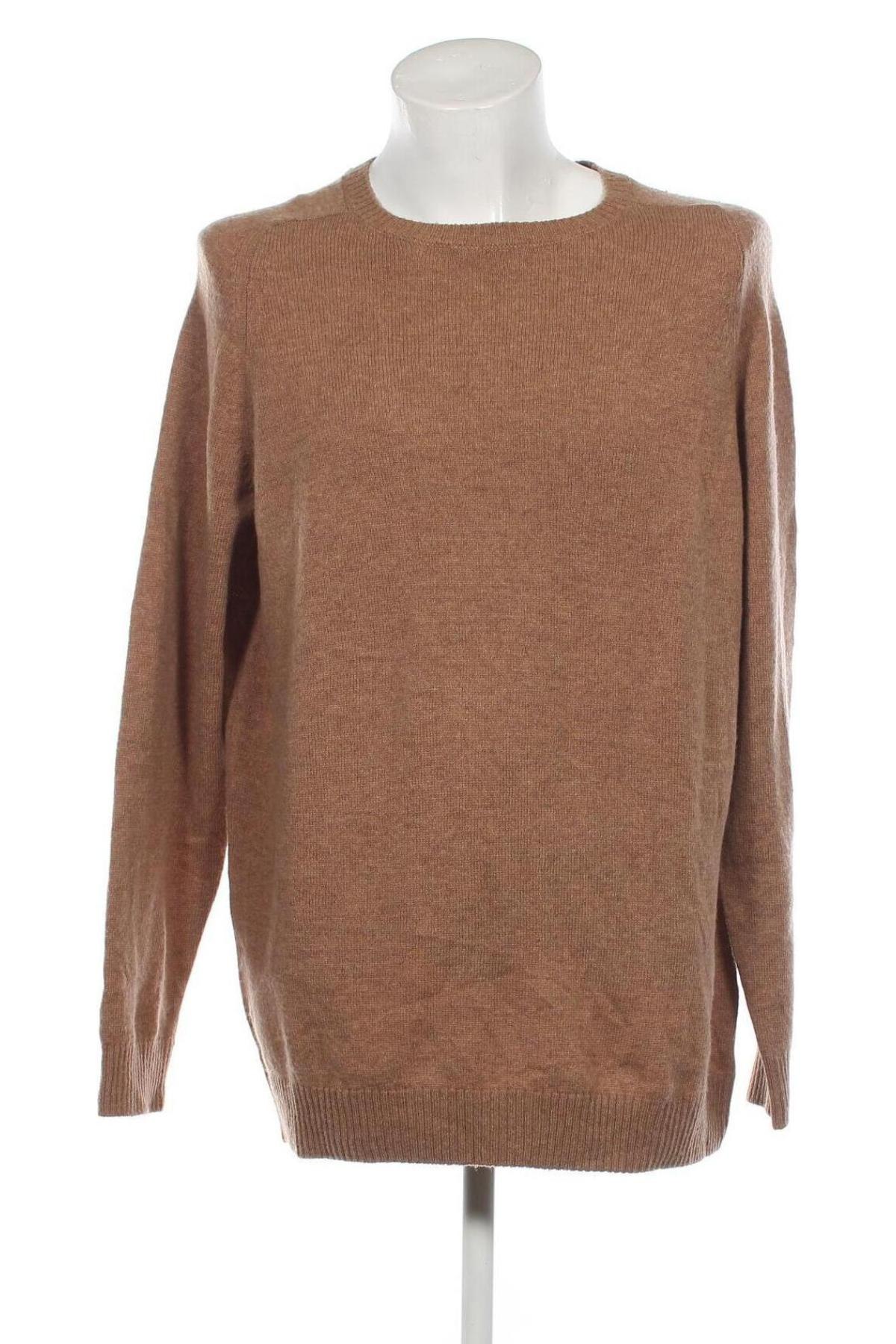 Мъжки пуловер C&A, Размер XXL, Цвят Кафяв, Цена 43,00 лв.