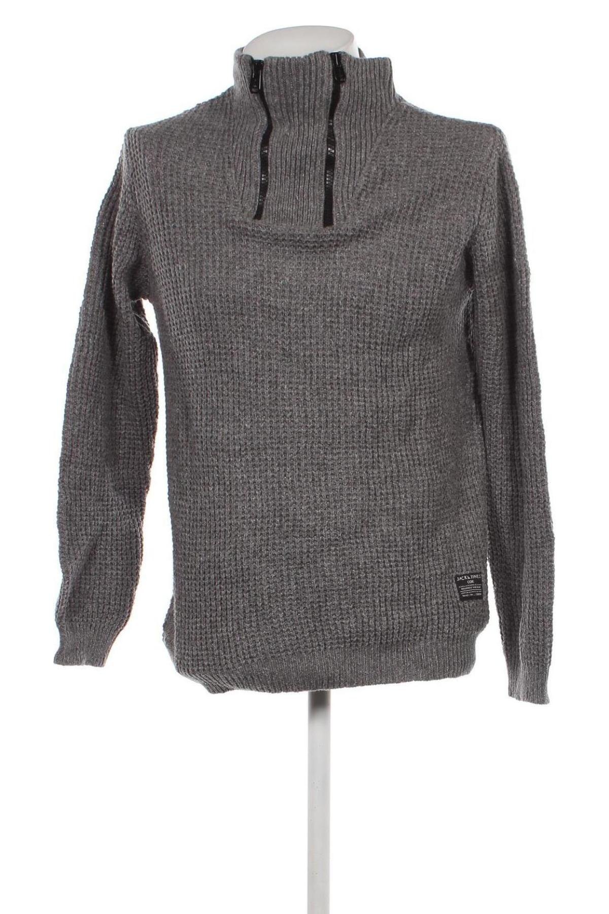 Ανδρικό πουλόβερ Core By Jack & Jones, Μέγεθος M, Χρώμα Γκρί, Τιμή 7,43 €