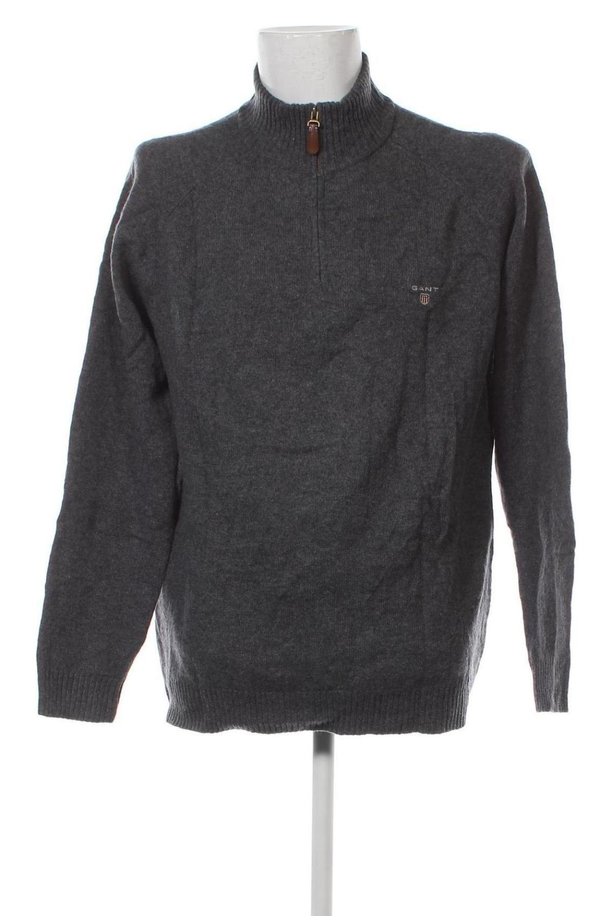 Мъжки пуловер Gant, Размер 3XL, Цвят Сив, Цена 68,00 лв.