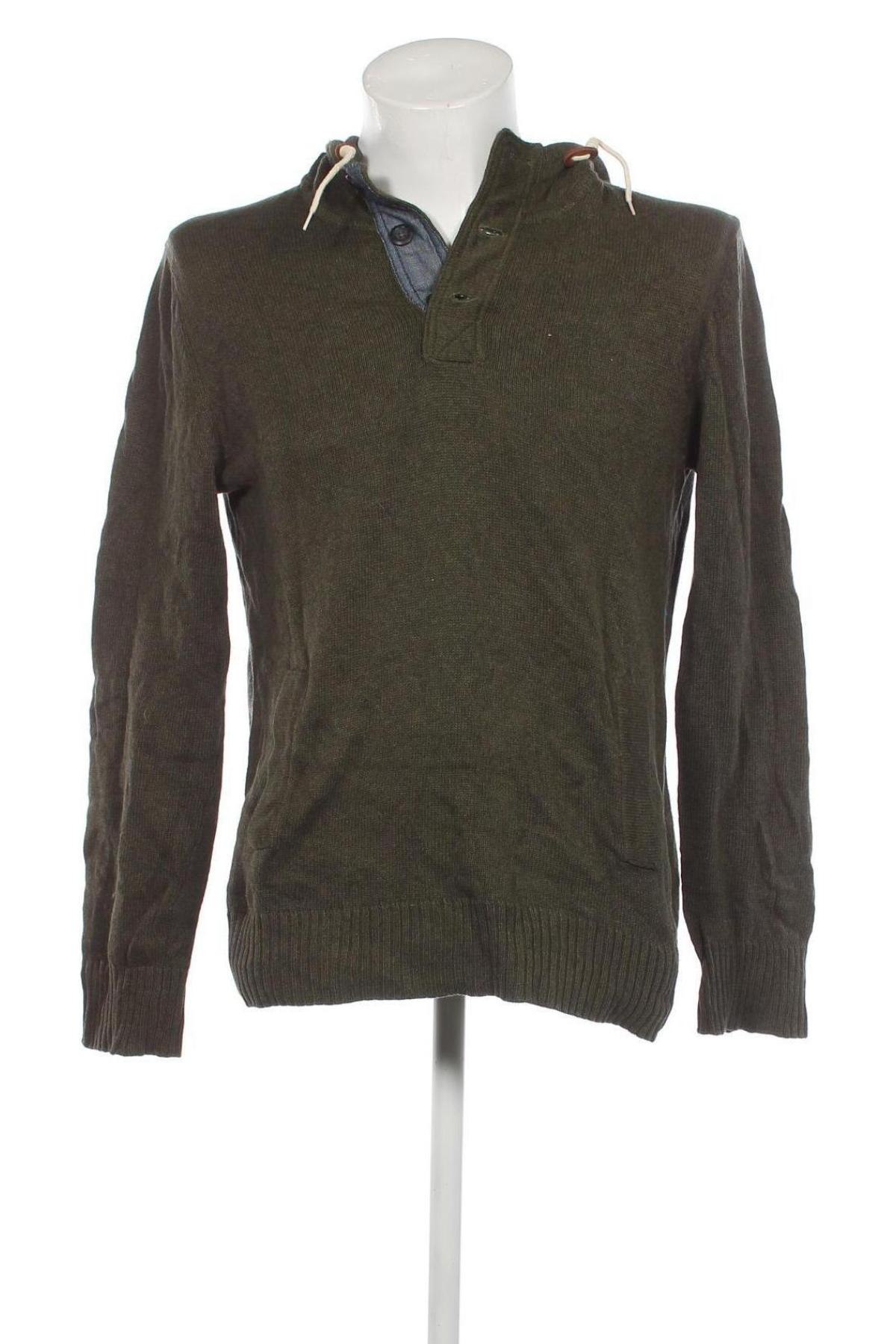 Ανδρικό πουλόβερ H&M L.O.G.G., Μέγεθος M, Χρώμα Πράσινο, Τιμή 4,49 €