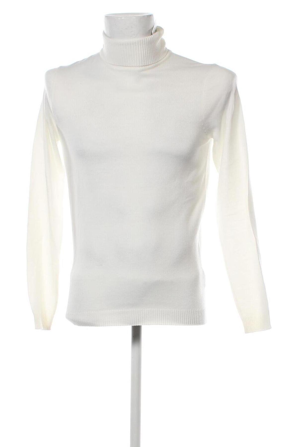 Ανδρικό πουλόβερ LCW, Μέγεθος S, Χρώμα Λευκό, Τιμή 4,22 €