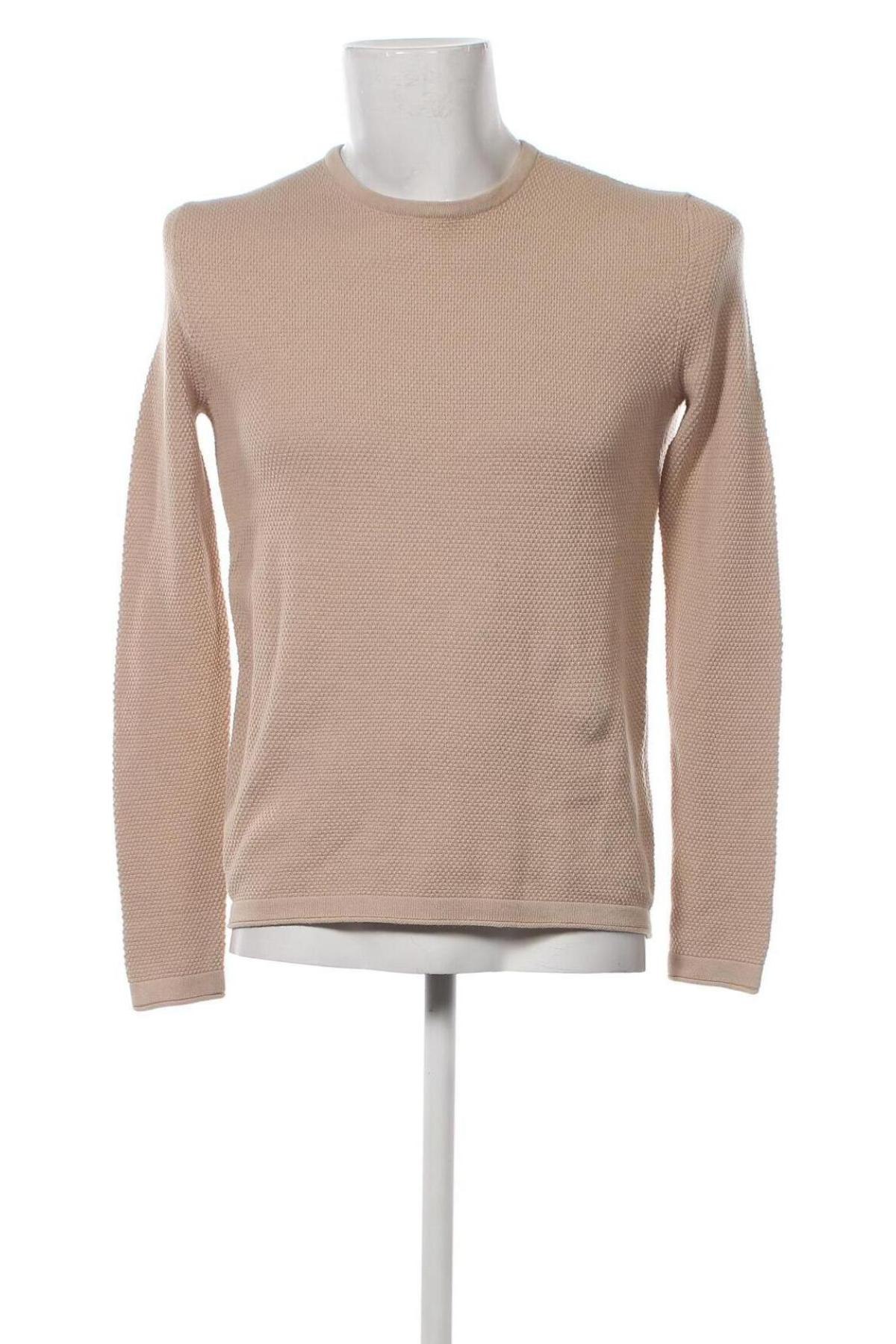 Ανδρικό πουλόβερ Only & Sons, Μέγεθος S, Χρώμα  Μπέζ, Τιμή 8,54 €
