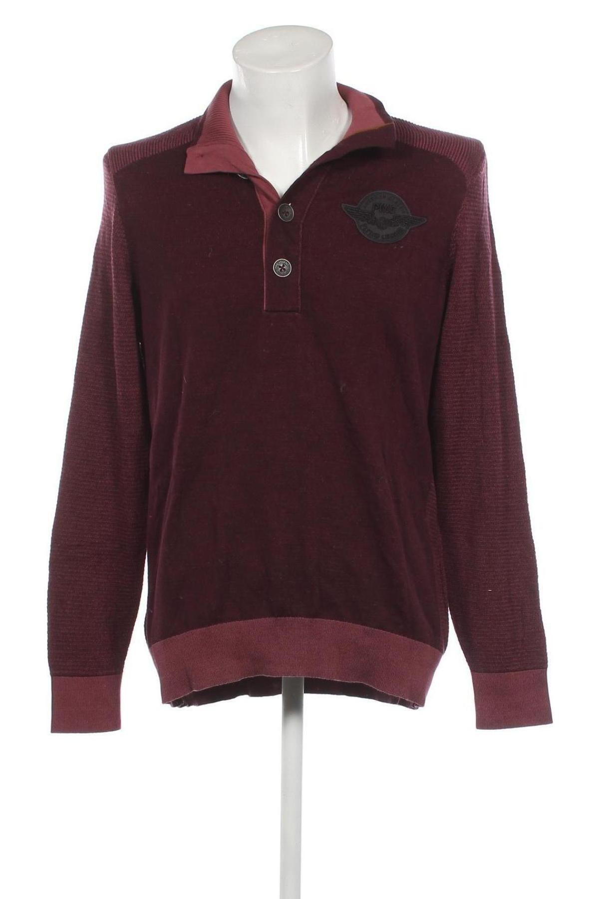 Мъжки пуловер Pme Legend, Размер XL, Цвят Червен, Цена 18,04 лв.
