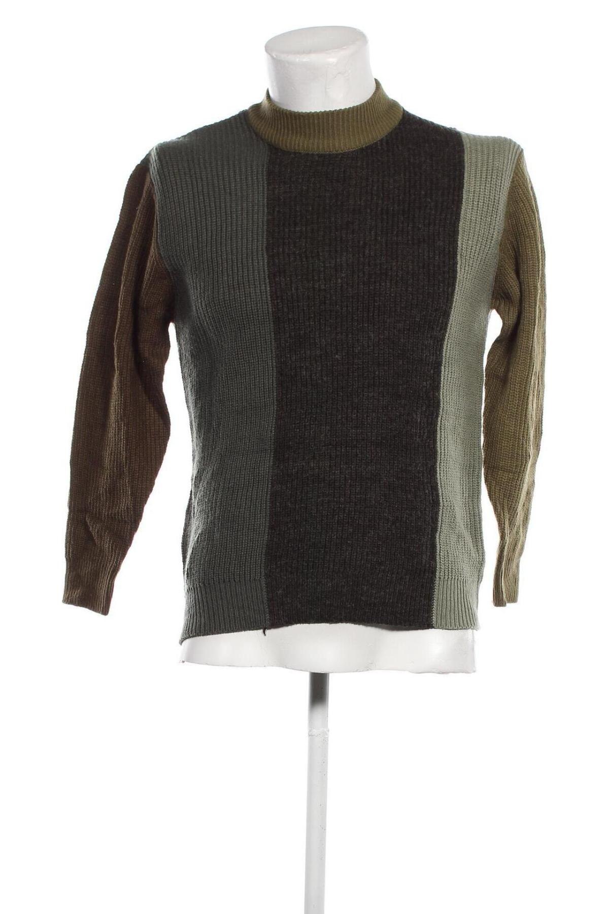Мъжки пуловер Pull&Bear, Размер S, Цвят Зелен, Цена 29,00 лв.